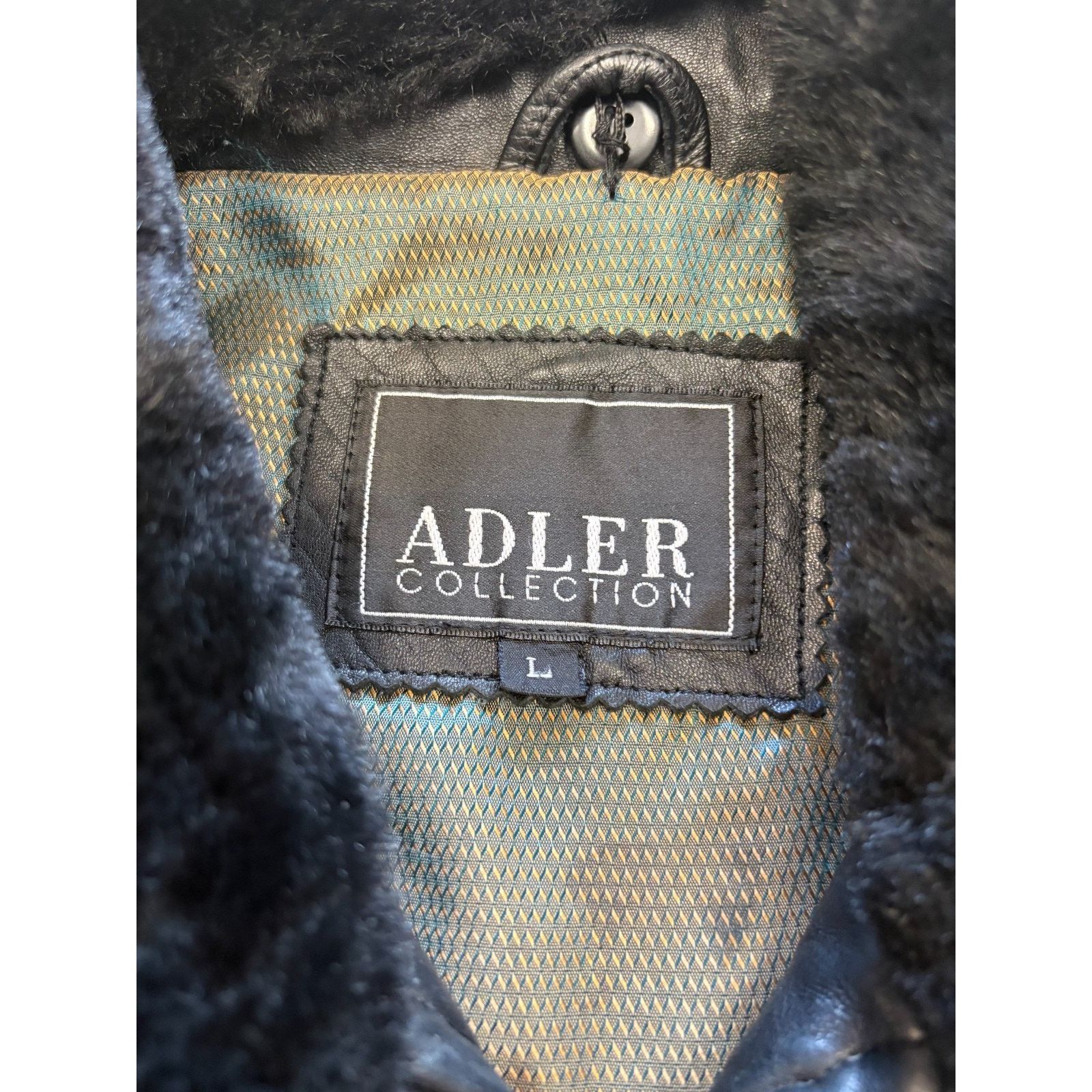 Vintage Adler Collection Leather Coat Women’s L Black Y2K Zip Jacket Size L / US 10 / IT 46 - 4 Thumbnail