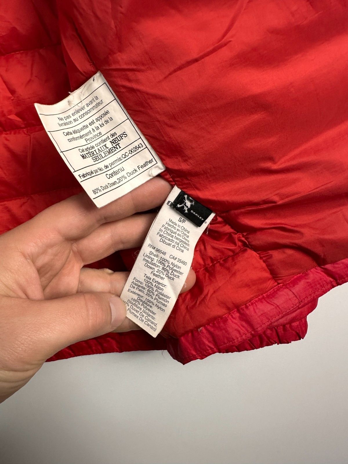 Oakley Oakley LightWeight Down Jacket Men's Puffer Size S Red Size US S / EU 44-46 / 1 - 8 Thumbnail