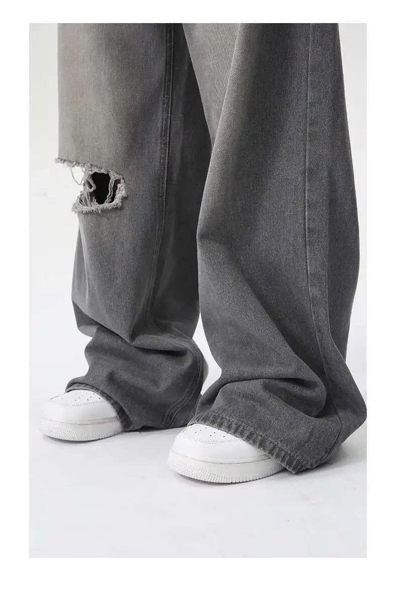 Japanese Brand Wide Lag Washed Baggy Denim Jeans Size US 34 / EU 50 - 2 Thumbnail