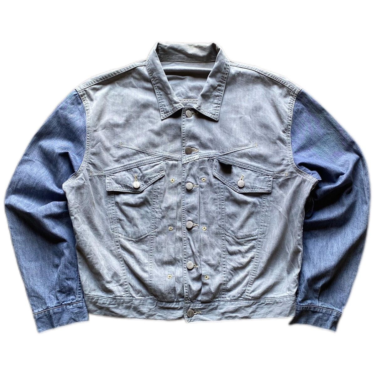 Marithe + Francois Girbaud × Vintage ❌SOLD❌ Vtg Marithe Francois Girbaud Trucker Denim Jacket Size US M / EU 48-50 / 2 - 1 Thumbnail