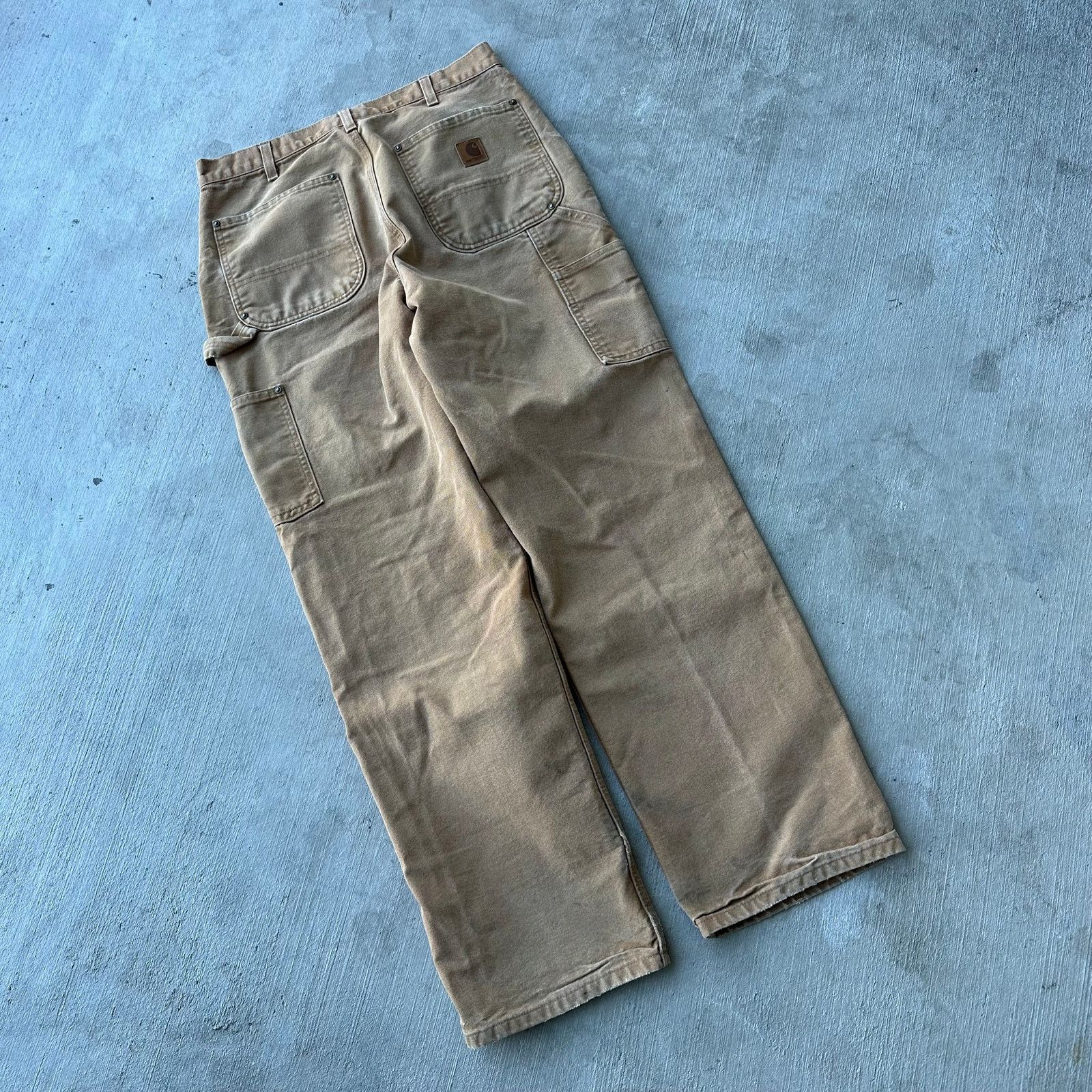 Carhartt × Vintage Carhartt brown double knee work wear carpenter pants Size US 32 / EU 48 - 5 Thumbnail