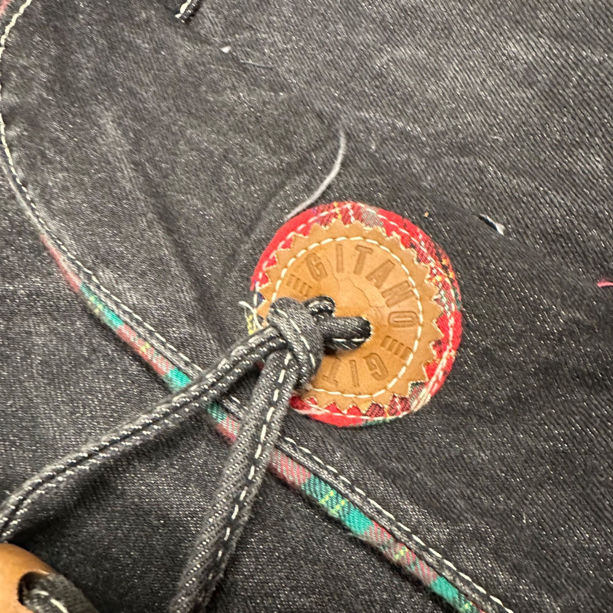 Vintage Vintage 90s Gitano Black Canvas Zip Up Duffel Bag Size ONE SIZE - 5 Thumbnail