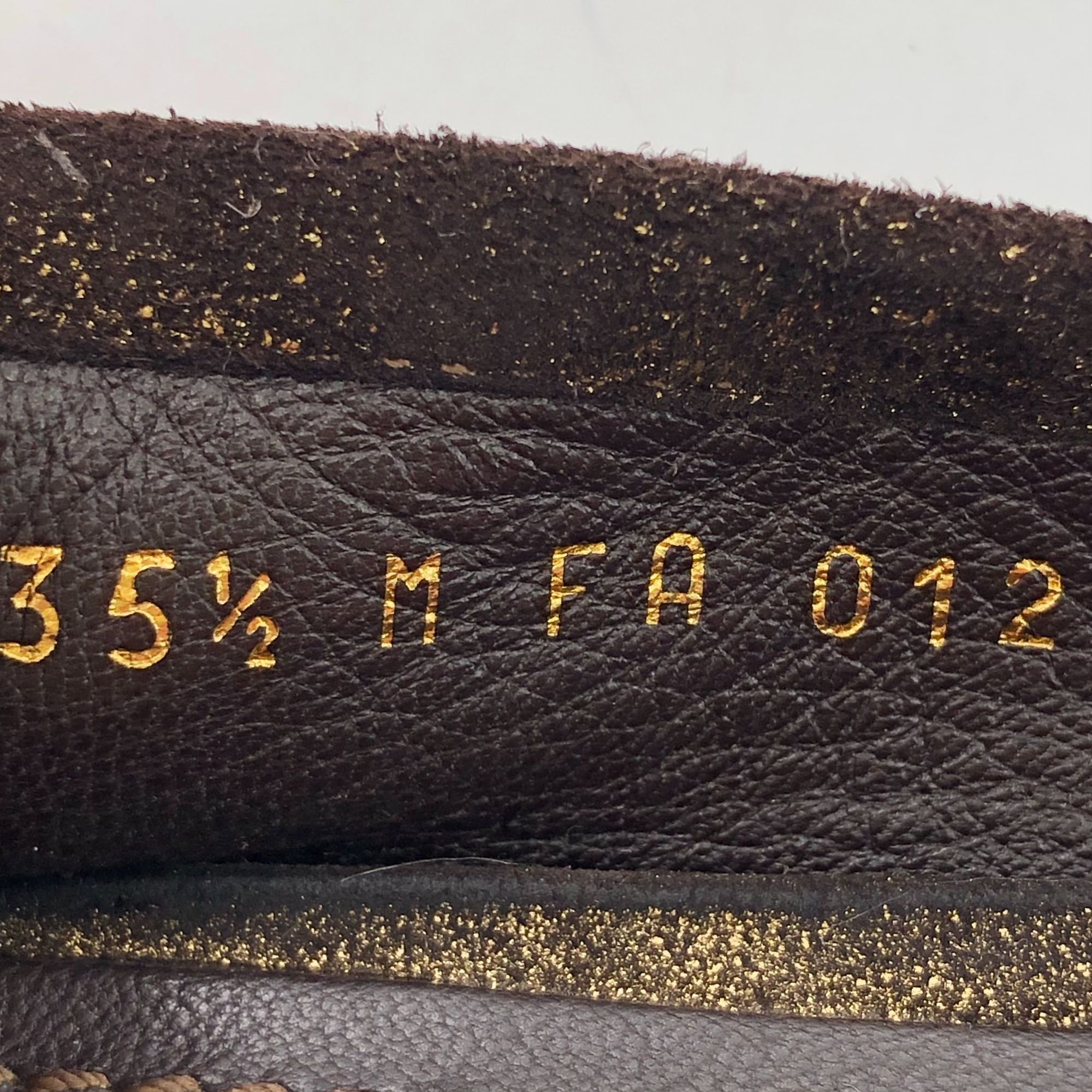Louis Vuitton Louis Vuitton Dark Brown Suede Chain Round-Toe Casual Flats Size US 4.5 / IT 34.5 - 4 Thumbnail