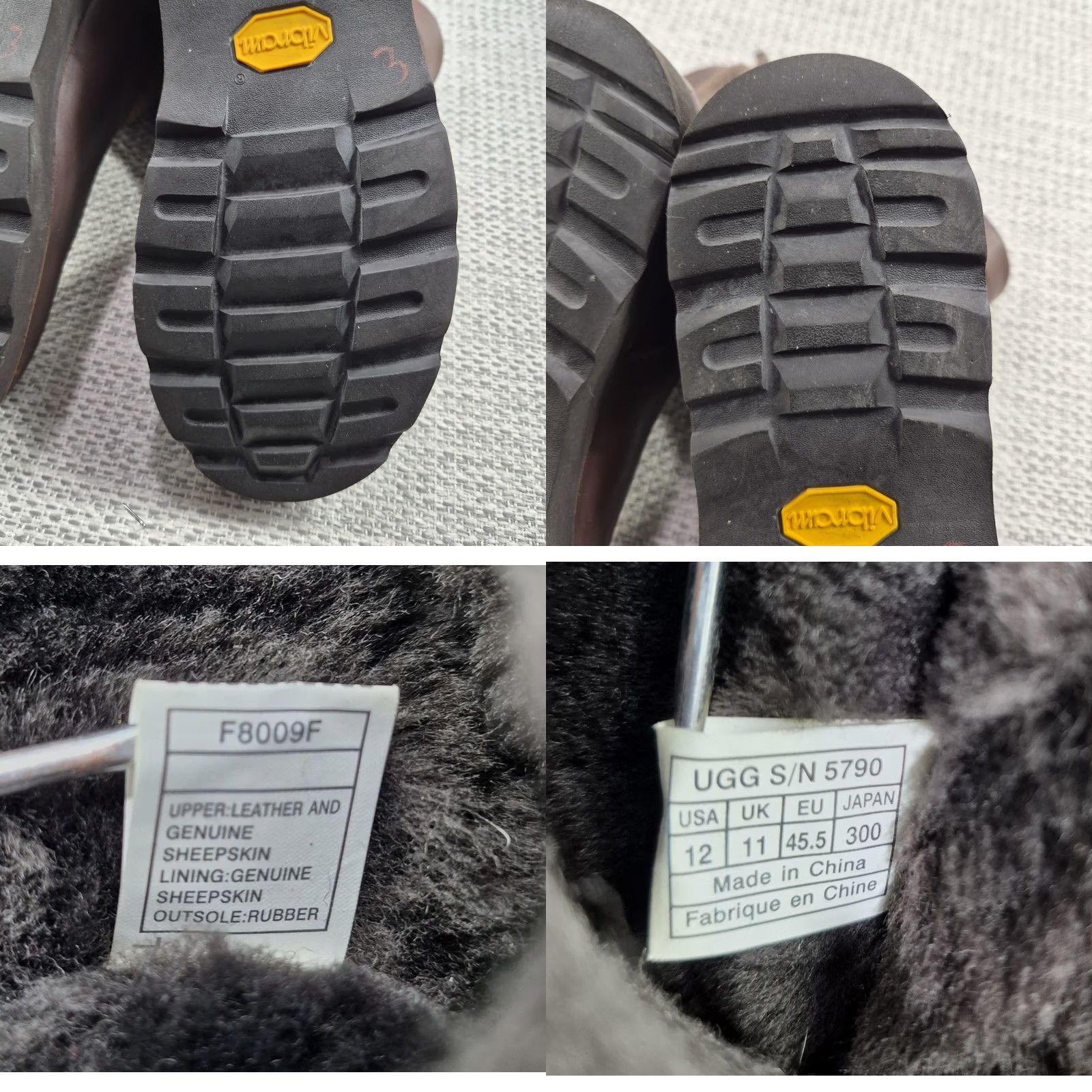 Ugg UGG 5790 Boots Mens Size 12 Brown Leather Shearling Vibram Winter Size US 12 / EU 45 - 9 Thumbnail