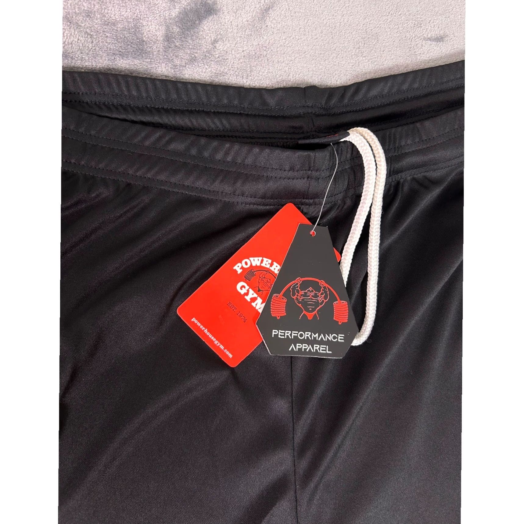 Vintage Y2K Powerhouse Gym Men's Performance Training Shorts XL Black Athletic NWT Size US 36 / EU 52 - 4 Thumbnail