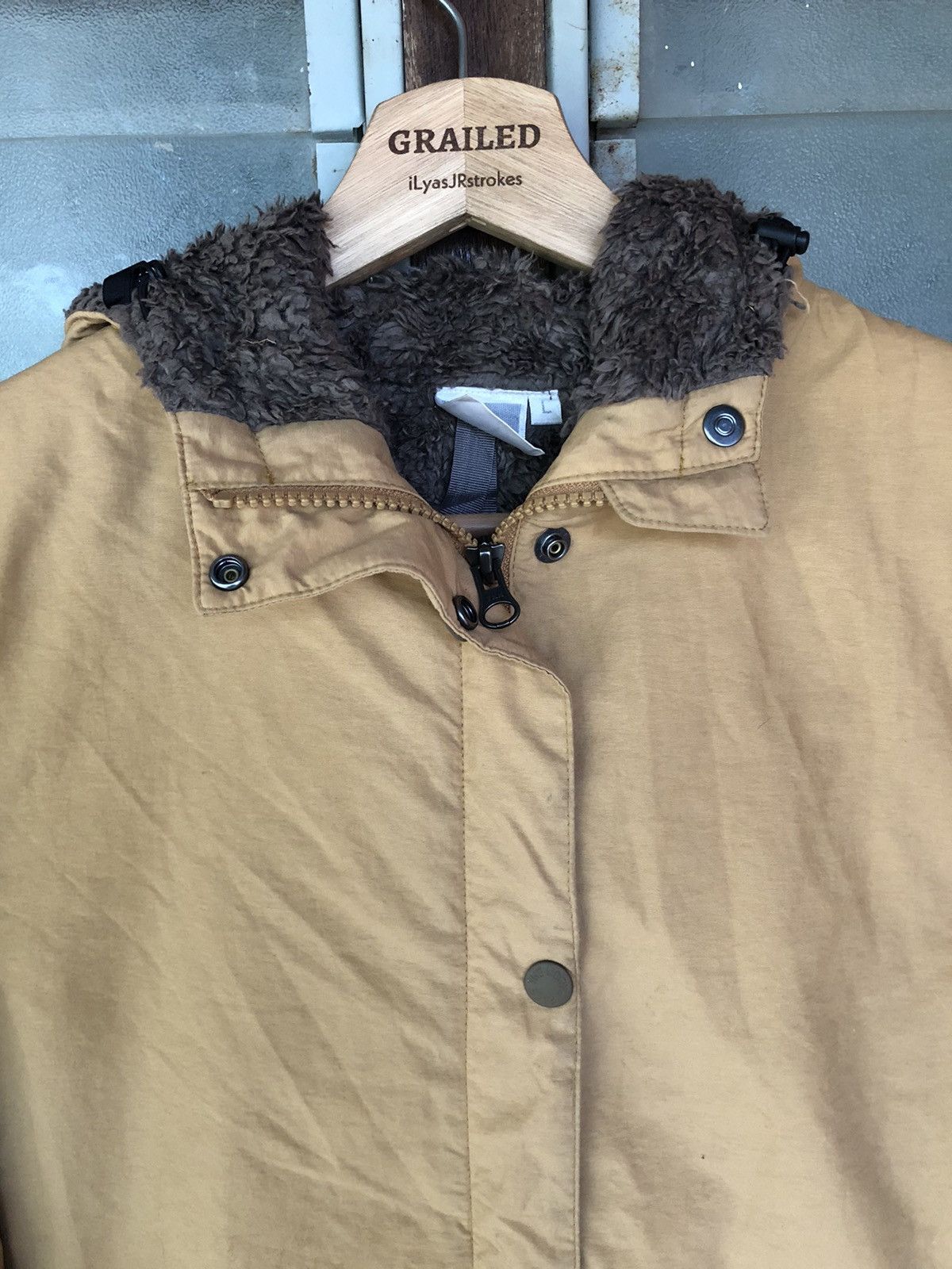 The North Face × Vintage Vintage The North Face Bomber Fur Hoodie Jacket Size US L / EU 52-54 / 3 - 3 Thumbnail