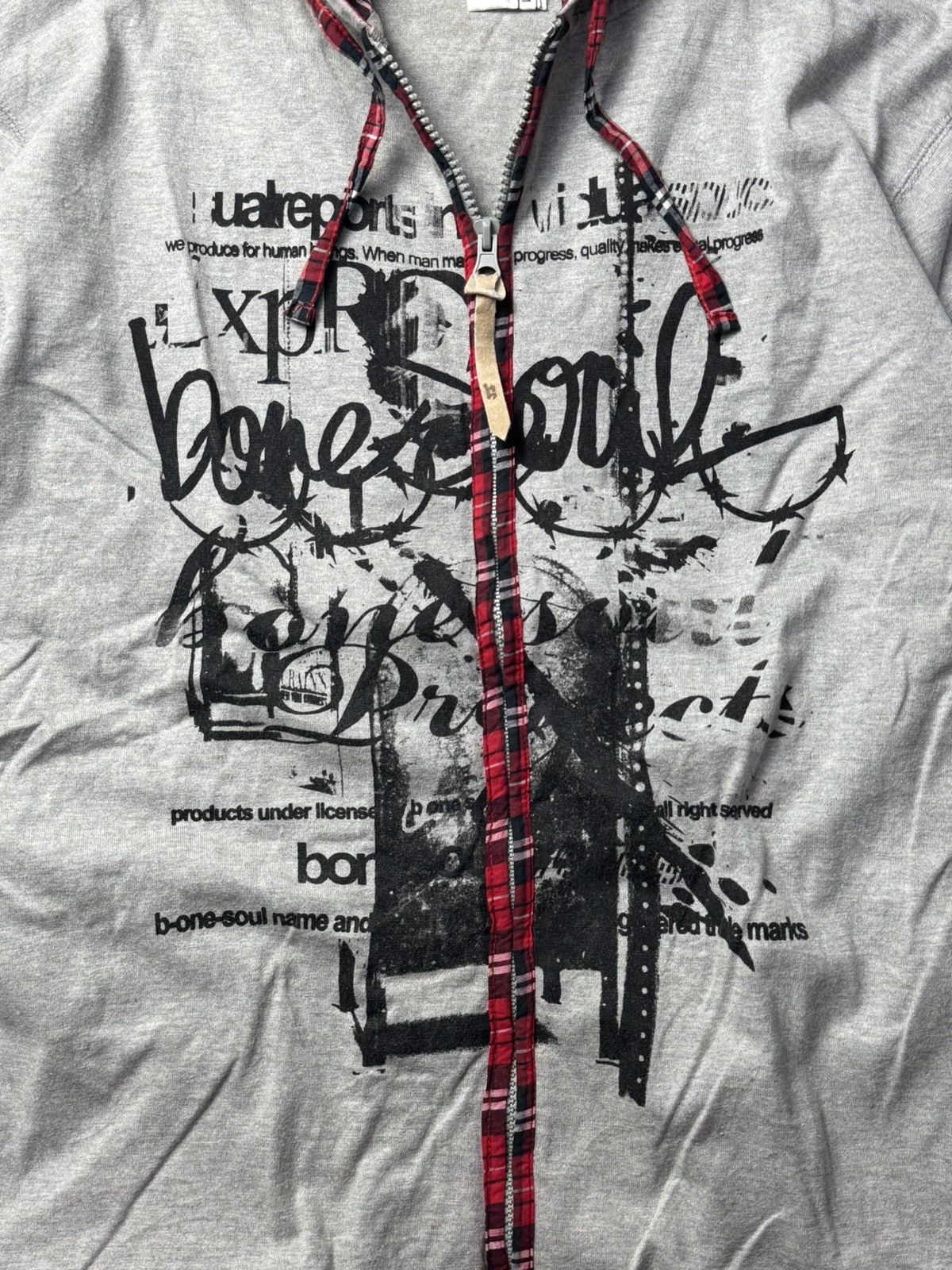 Hysteric Glamour × If Six Was Nine × Japanese Brand Fur Hoodie Japanese Poem Bone Soul Ifsix styled Size US L / EU 52-54 / 3 - 3 Thumbnail