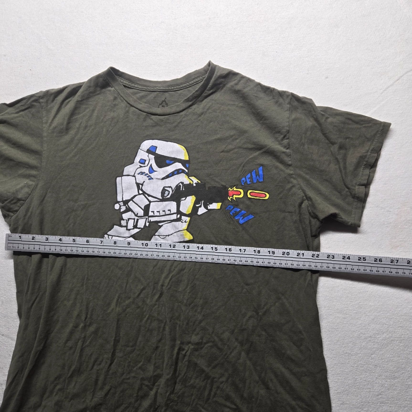 Hanes Disney Star Wars Stormtrooper Graphic T-Shirt Men’s XL Cotton Short Sleeve Gray/Brown Size US XL / EU 56 / 4 - 4 Thumbnail