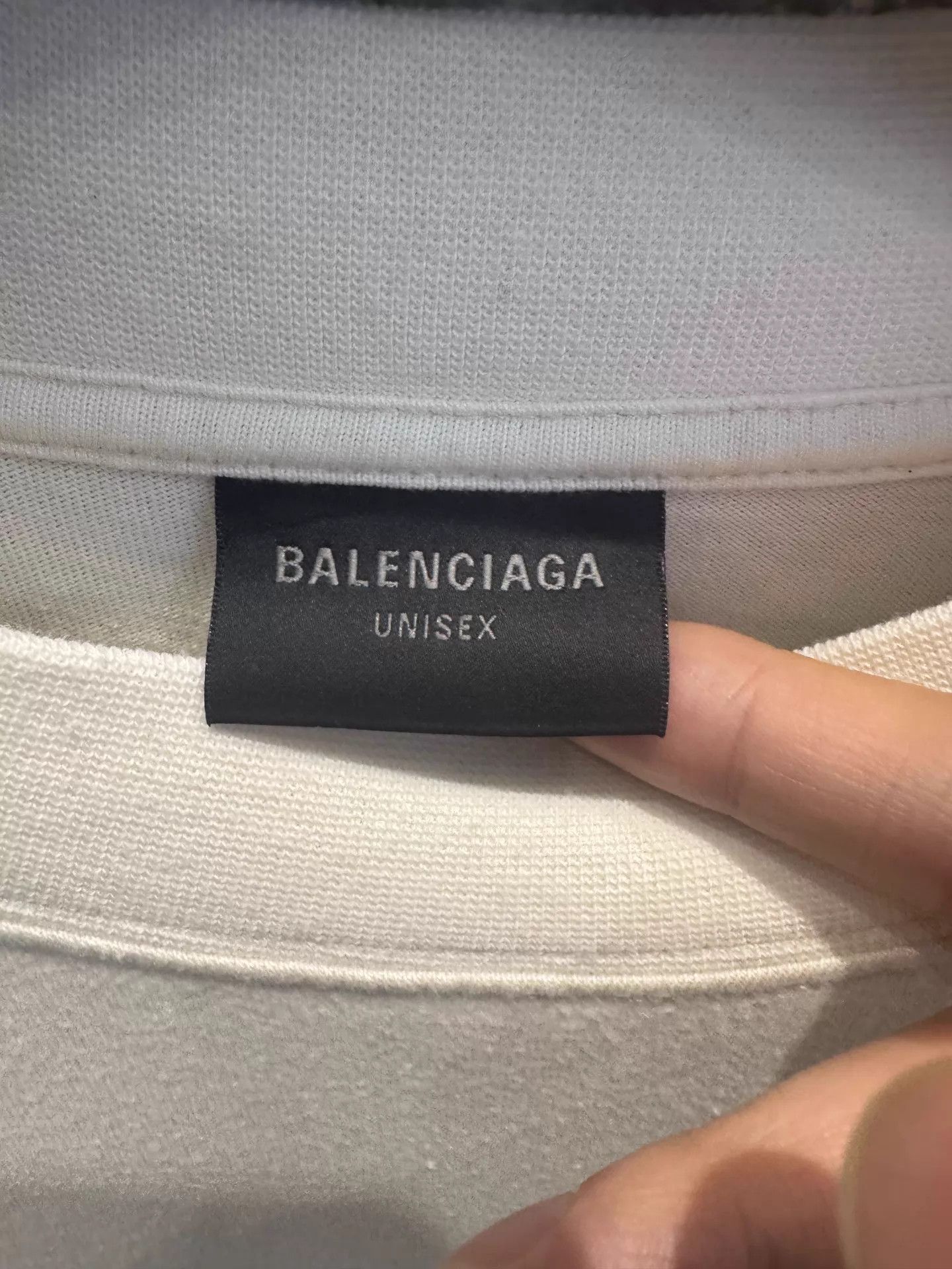 Balenciaga Balenciaga ss25 white blue logo short tee unisex M Size M / US 6-8 / IT 42-44 - 2 Thumbnail