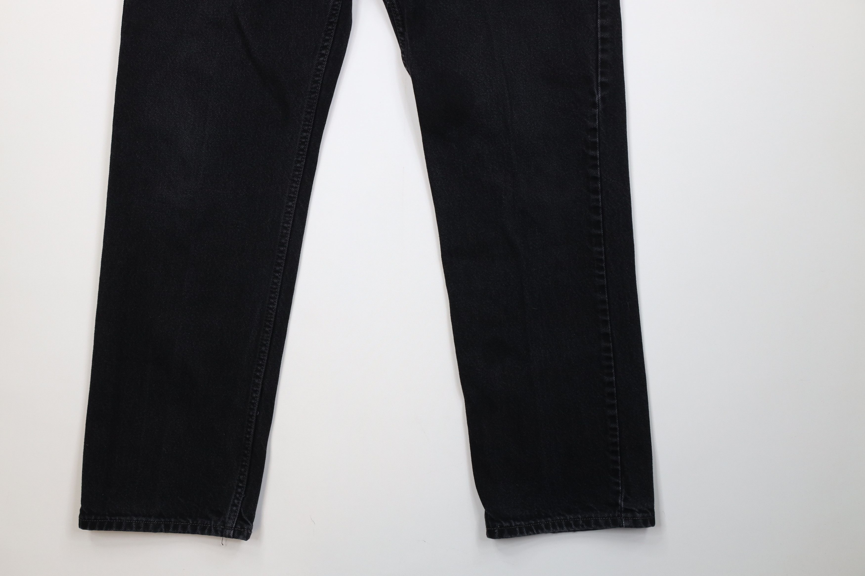 Levi's Vintage Y2K Levis 505 Regular Straight Leg Denim Jeans Black Size US 36 / EU 52 - 5 Thumbnail