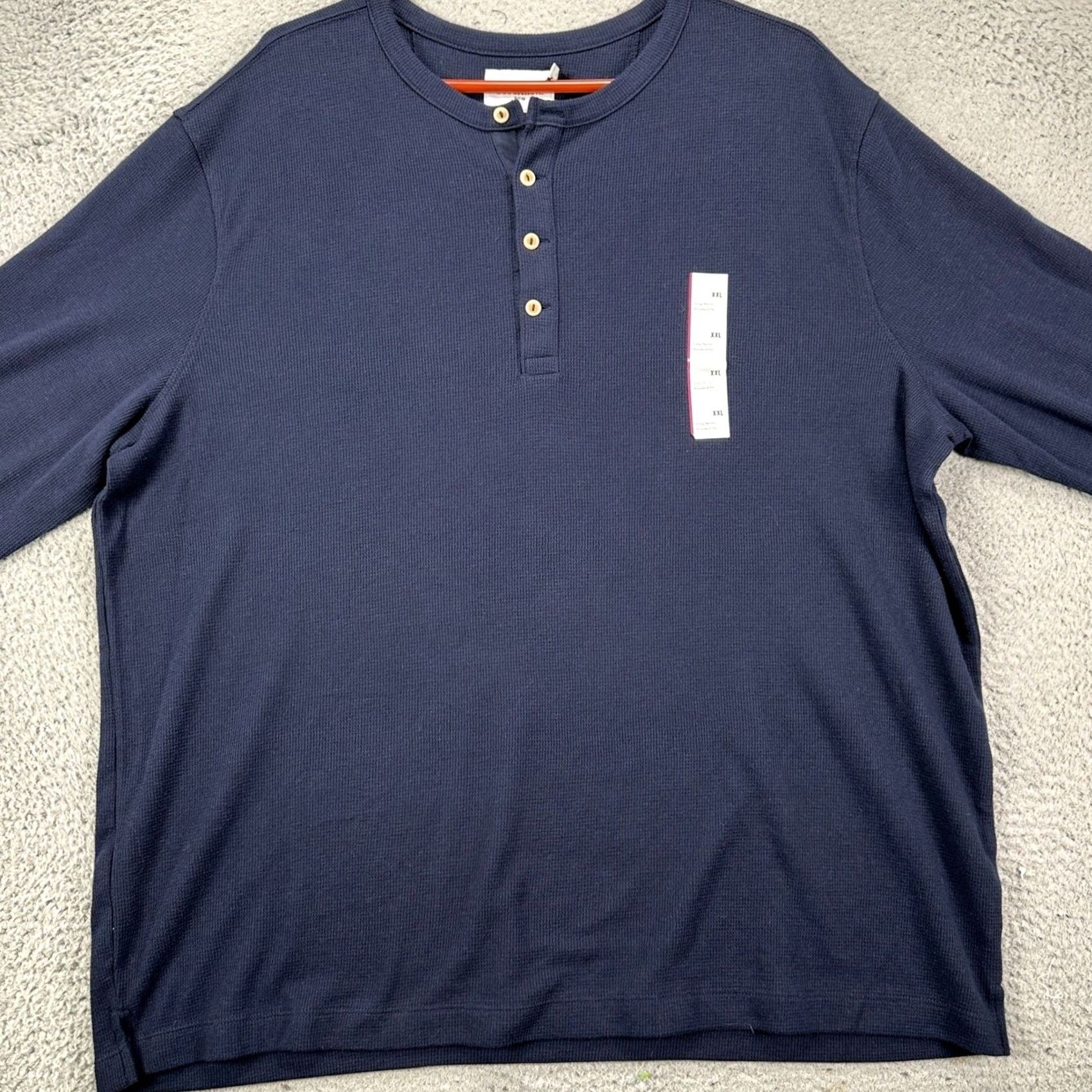Vintage Goodfellow Sweater Henley Mens 2XL Blue Knit Pullover Long Sleeve Standard NEW Size US XXL / EU 58 / 5 - 3 Thumbnail