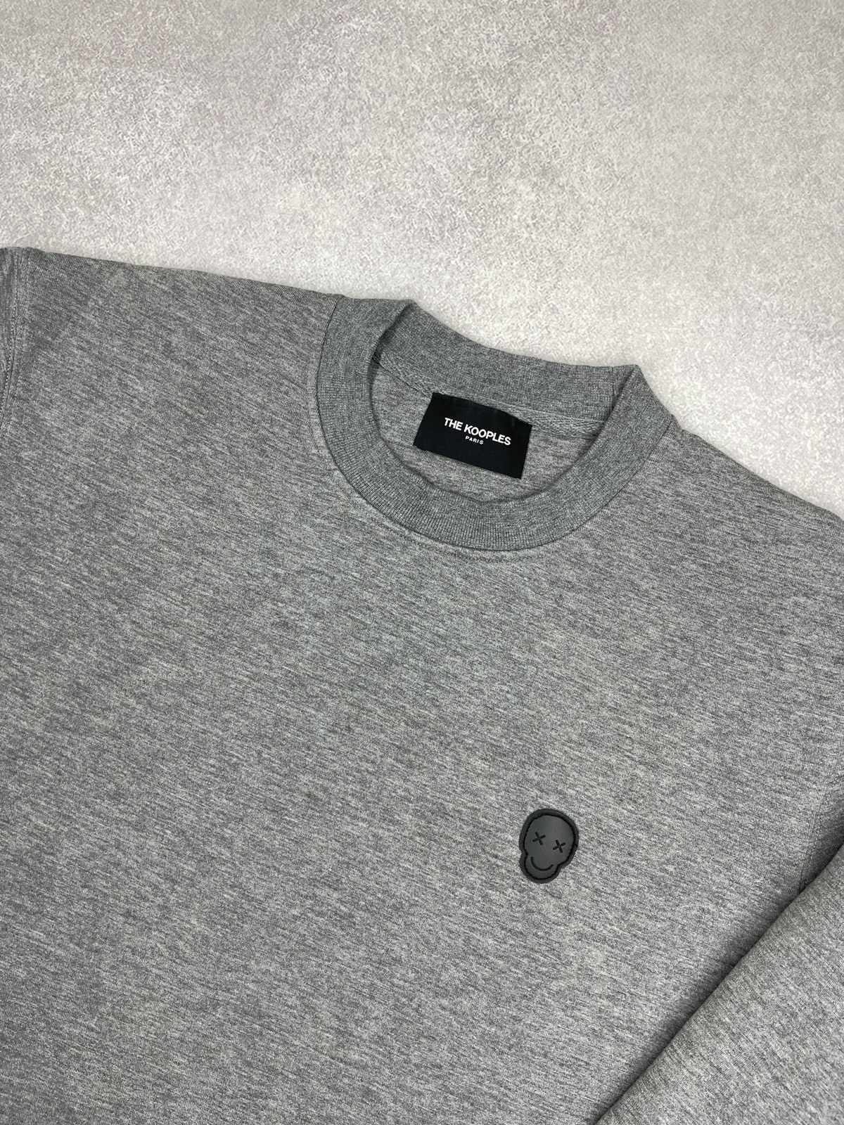 The Kooples Mens The Kooples Grey Sweatshirt Skull Log Black Size M Size US M / EU 48-50 / 2 - 4 Thumbnail