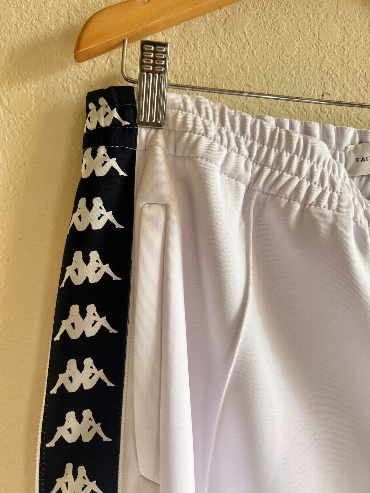 Faith Connexion × Kappa Faith Connexion x Kappa Track Pants Mens WHITE S Size US 26 / EU 42 - 2 Thumbnail