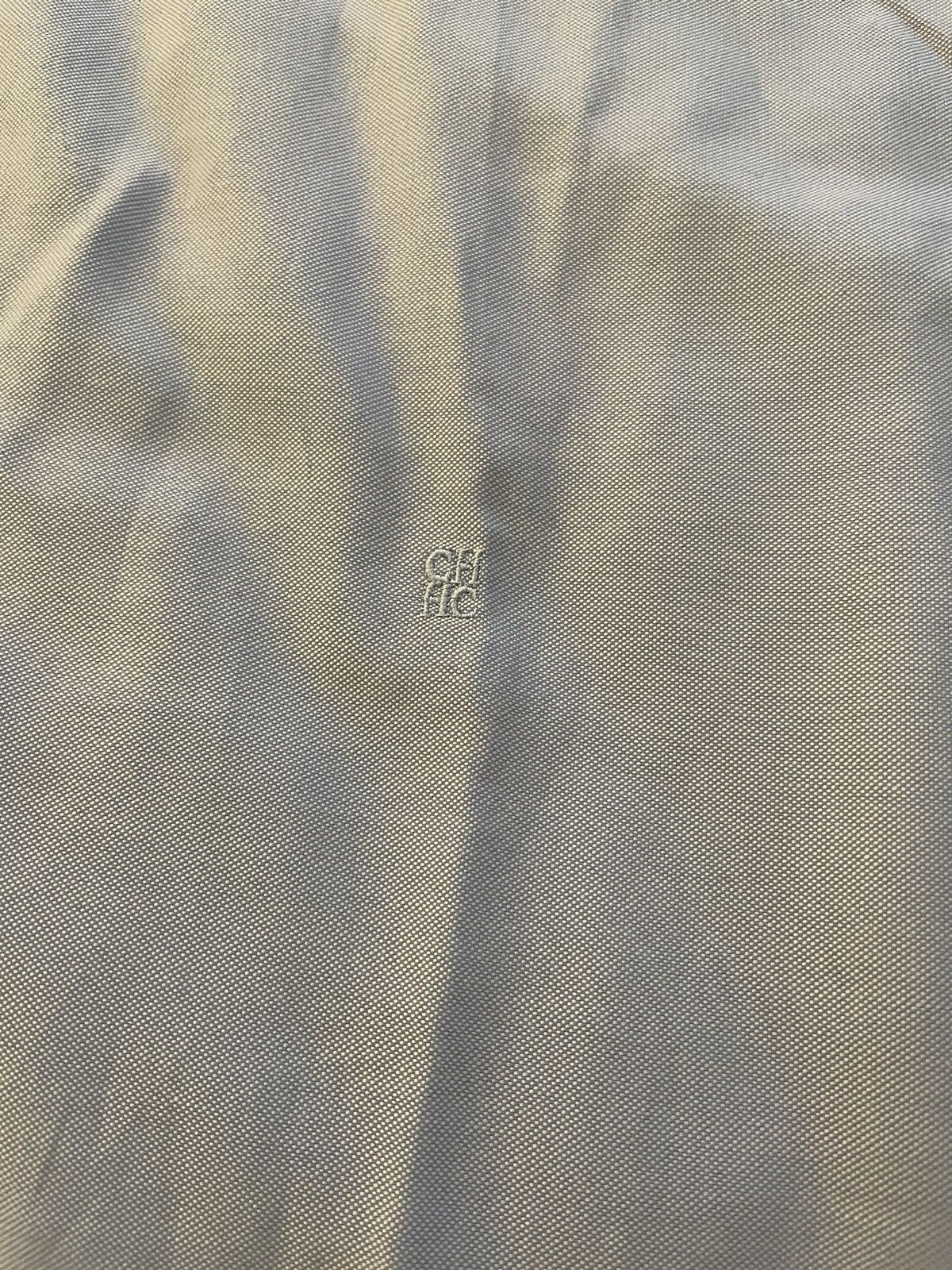 Carolina Herrera Spread Collar Monogram Dress Shirt Size US L / EU 52-54 / 3 - 3 Thumbnail