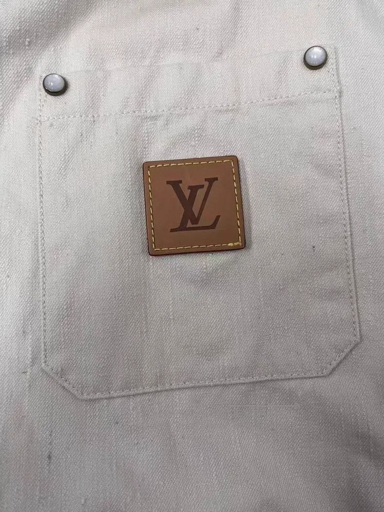 Louis Vuitton Louis Vuitton Men's Spring and Summer Series Mulberry Silk Size US L / EU 52-54 / 3 - 3 Thumbnail