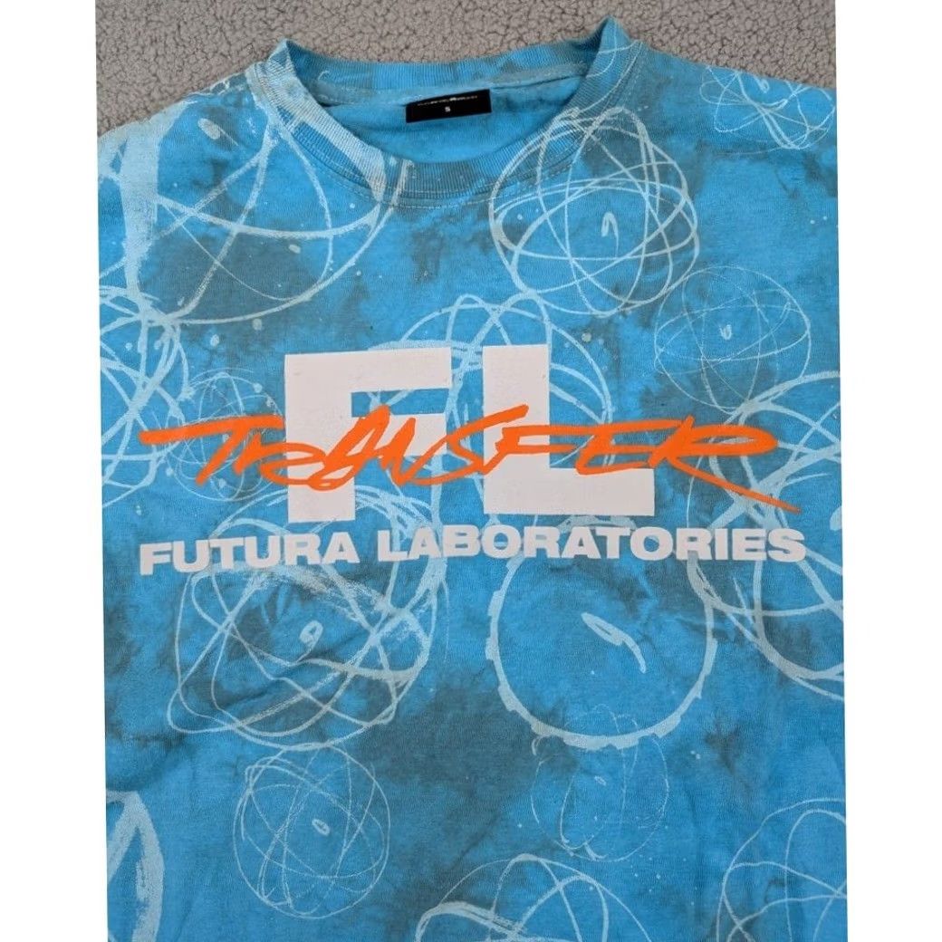 Vintage Futura Laboratories Shirt Mens Small Blue Atoms Tie Dye All Over Print Japan Size US S / EU 44-46 / 1 - 2 Thumbnail