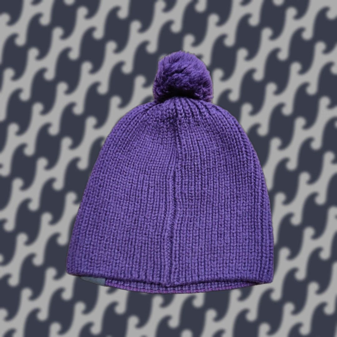 Vintage VINTAGE Bergans of Norway Beanie Hat One Size Purple Thermal Winter Skumring Pom Knit Unisex Adults Mens Womens Boys Girls Size ONE SIZE - 1 Thumbnail