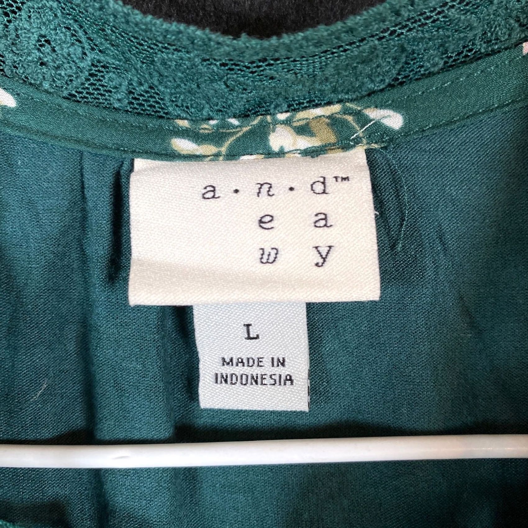 Vintage A New Day Blouse Sleeveless Green Pink Floral L Boho Bohemian Womens Shirt Size L / US 10 / IT 46 - 4 Thumbnail