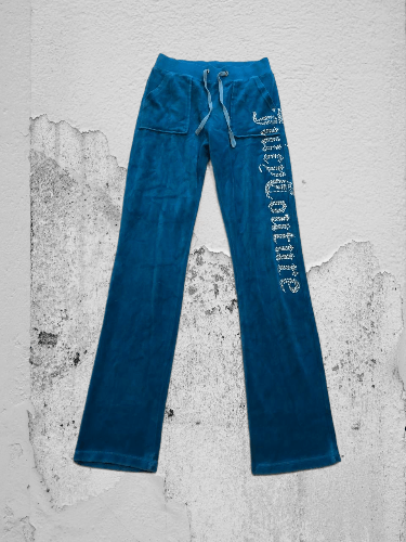 Juicy Couture Vintage blue luxury Juicy Couture Pants big logo crazyY2K Size 30" / US 8 / IT 44 - 1 Thumbnail