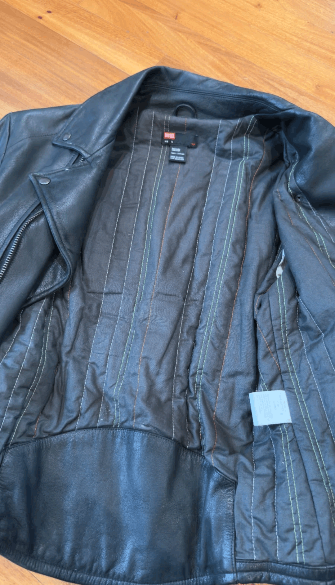 Diesel Diesel '63' Leather Motorcycle Jacket - Men's Medium - Rare Size US M / EU 48-50 / 2 - 7 Thumbnail
