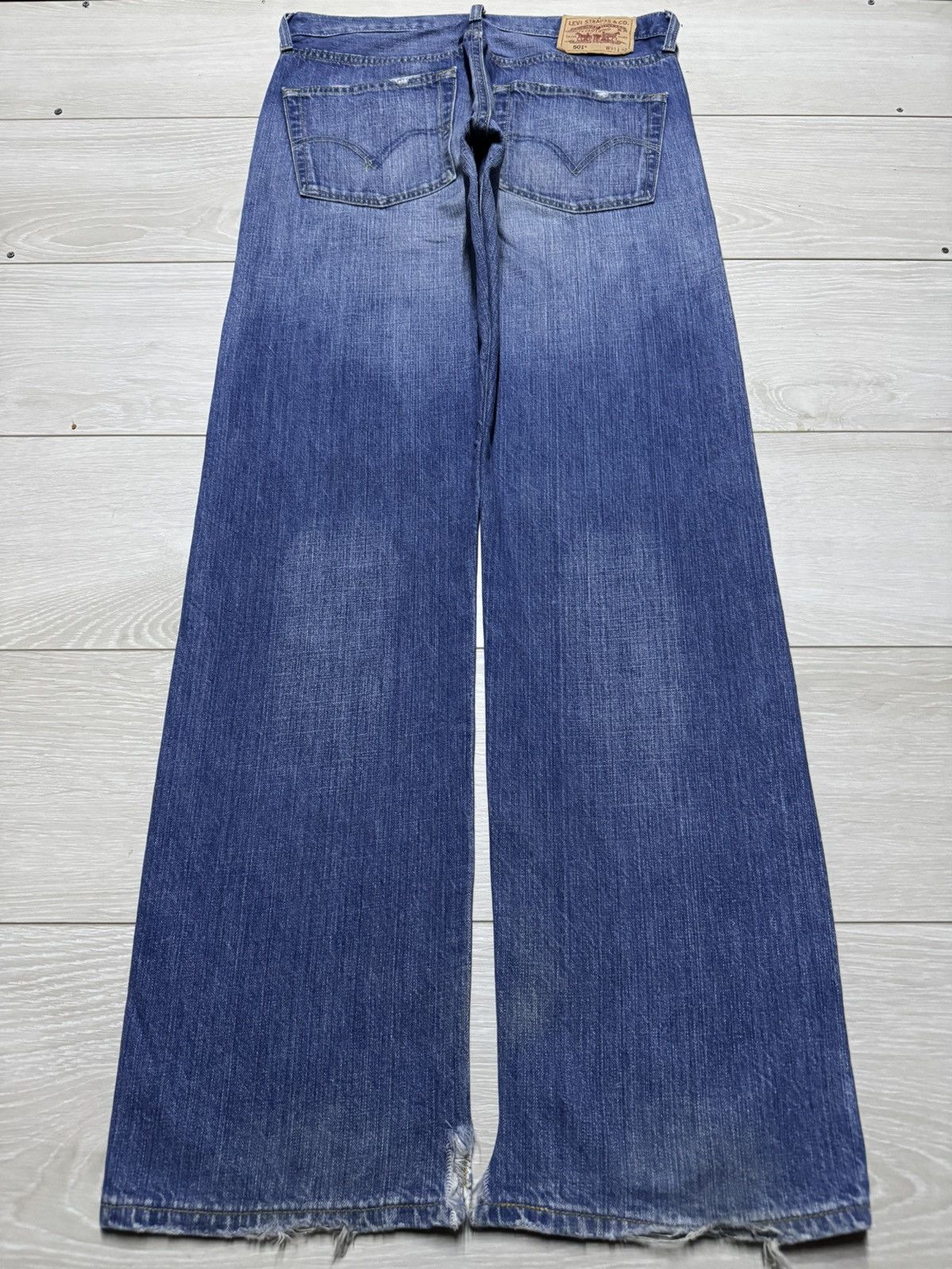 Levi's Vintage Levis 501 Faded Wash Distressed Loose Jeans Size US 31 - 2 Thumbnail