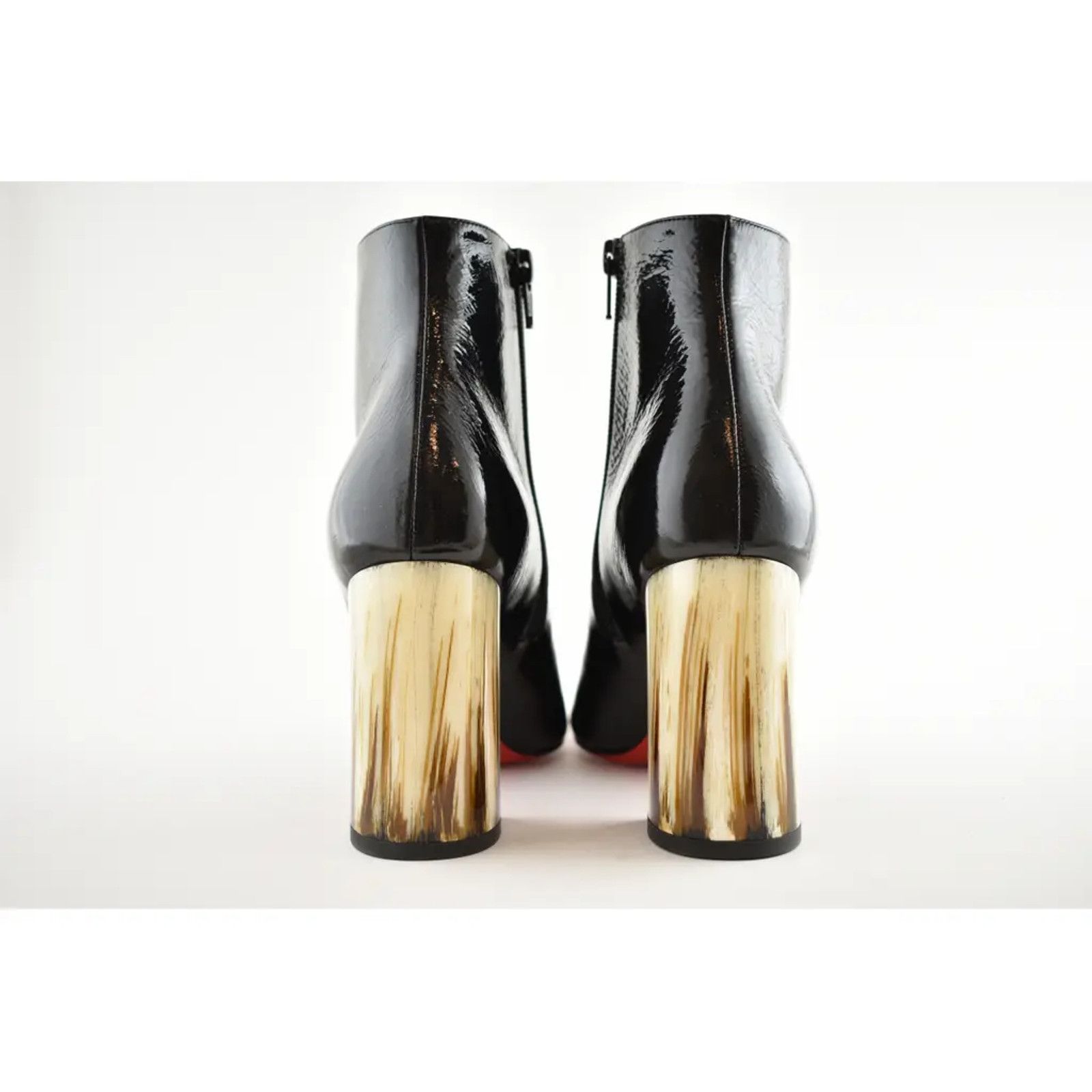 Christian Louboutin Christian Louboutin Hilconico 85 Black Patent Block Corne Size US 5.5 / IT 35.5 - 11 Thumbnail