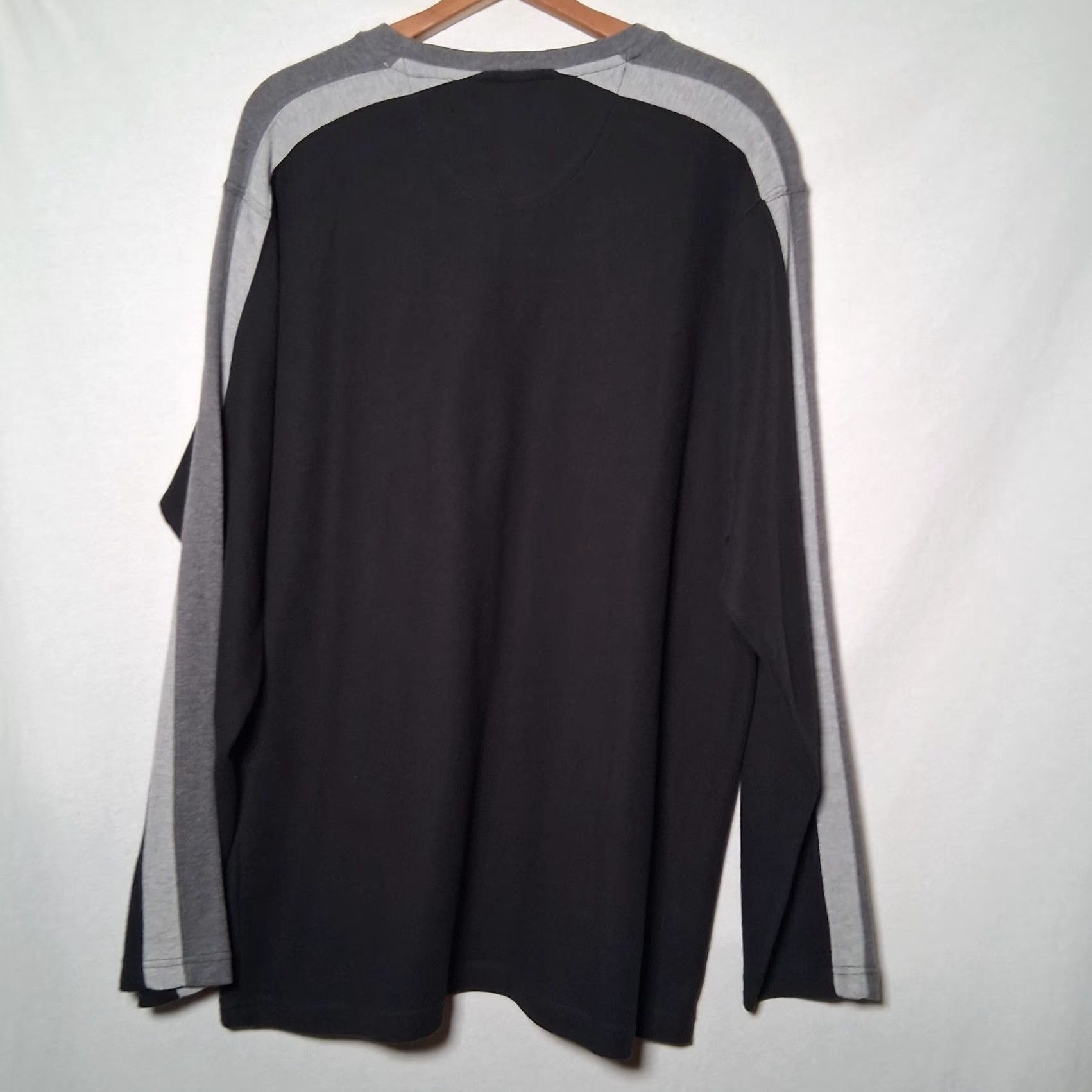 Ralph Lauren VINTAGE Chaps Ralph Lauren Shirt Men XL Black Gray Sleeve Stripe 90s Y2K NEW Size US XL / EU 56 / 4 - 2 Thumbnail
