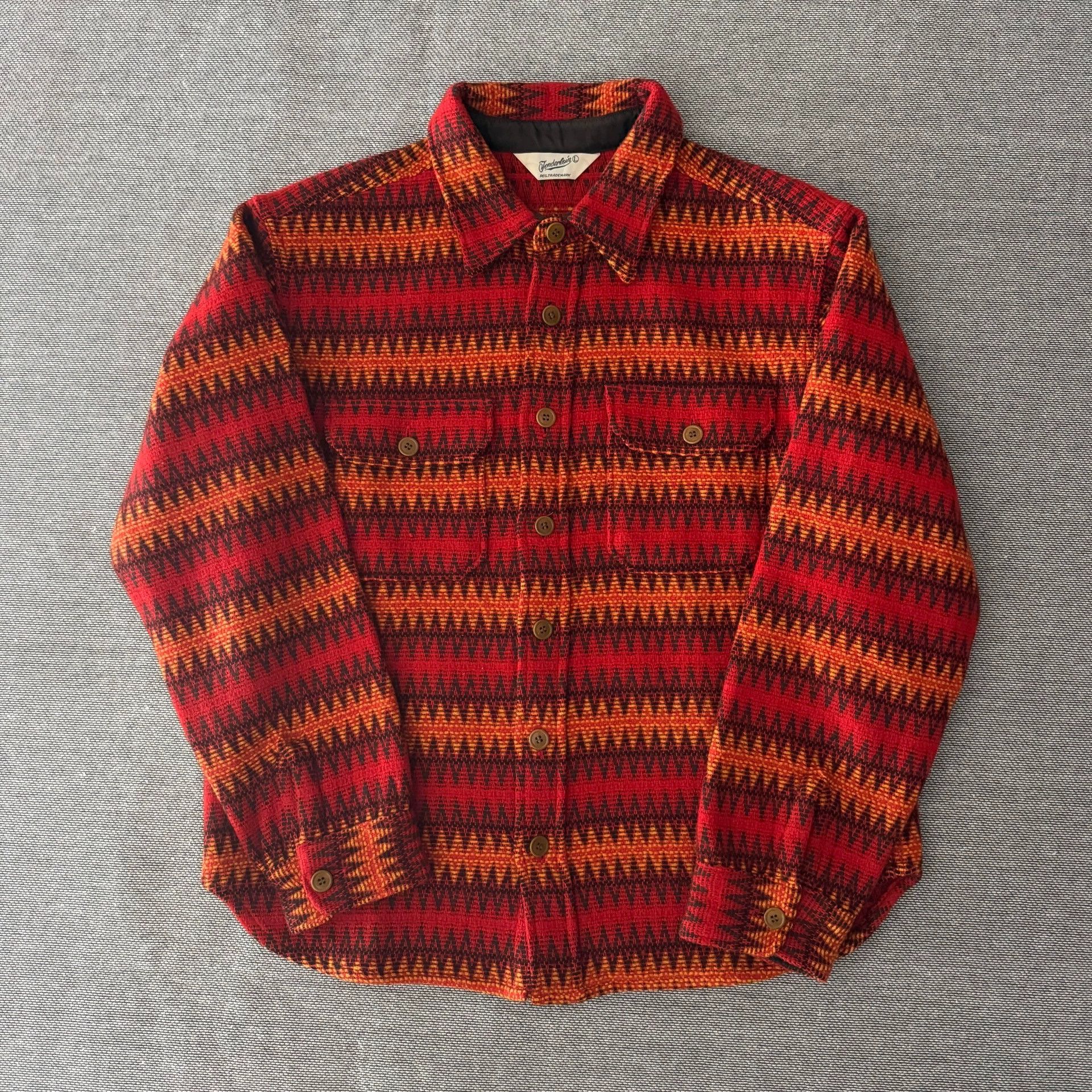 Tenderloin Tenderloin K7 Ethnic Wool Shirt Colorblock L Size US L / EU 52-54 / 3 - 1 Thumbnail