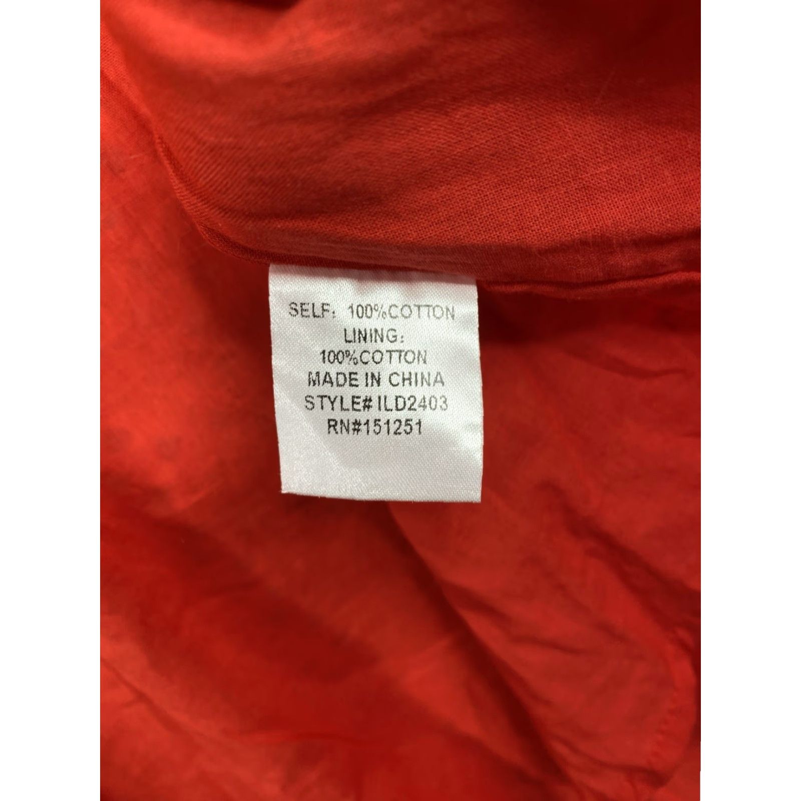 Vintage VINTAGE IN LOOM Maxi Dress L Red Wrap Style V-Neck Ruffled Eyelet Cotton Lined Size L / US 10 / IT 46 - 7 Thumbnail