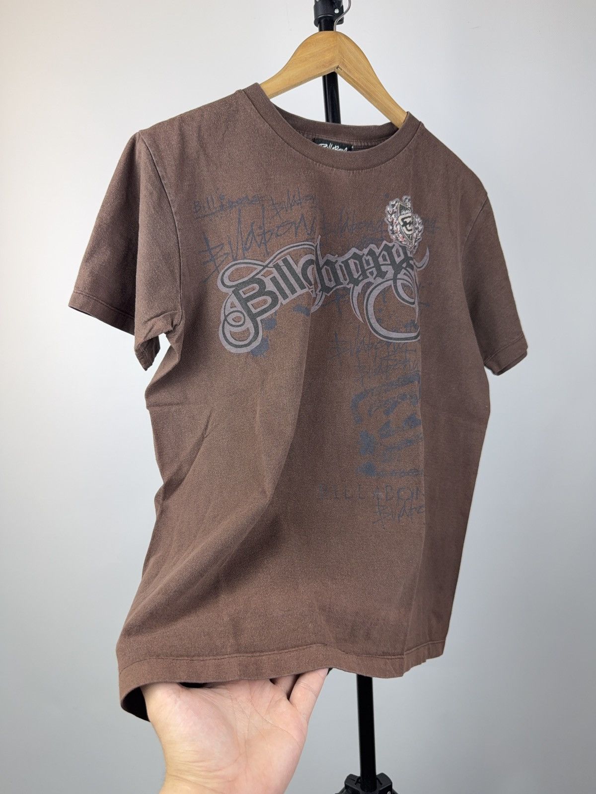 Billabong Vntg 00s Surf Billabong Retro Print Faded Brown Tee Shirt Size US M / EU 48-50 / 2 - 6 Thumbnail