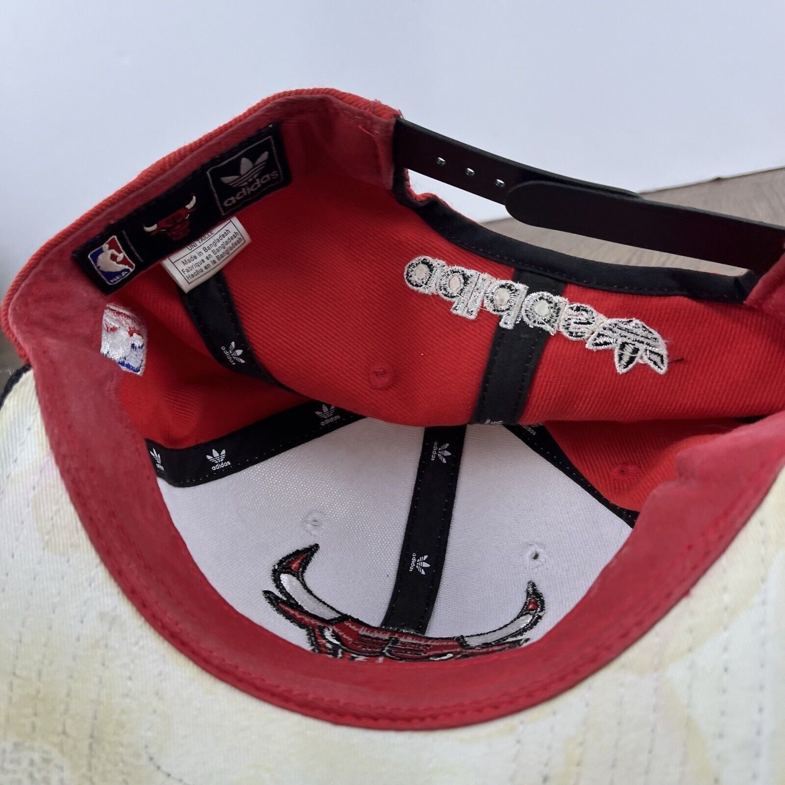 Adidas Chicago BullsSnapback Hat Adidas Red White Hat Adjustable Wh Size ONE SIZE - 16 Thumbnail