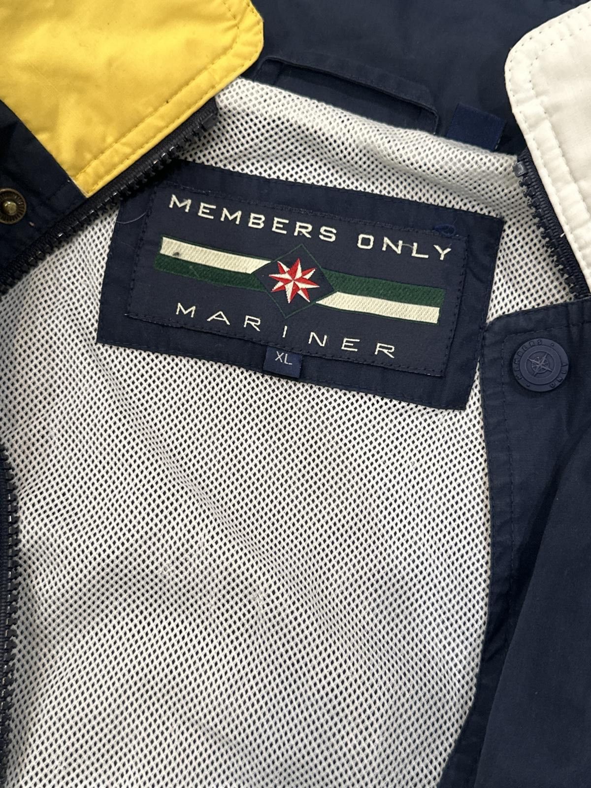 Members Only Men's XL Members Only Mariner Jacket Yellow Windbreaker Size US XL / EU 56 / 4 - 4 Thumbnail