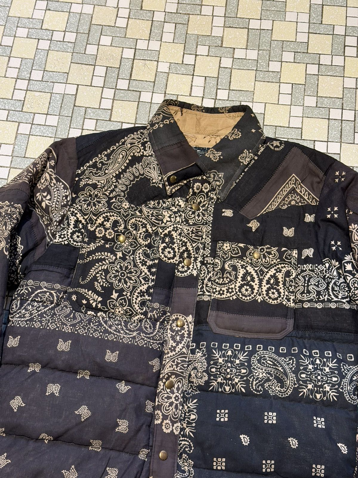 Visvim ICT kerchief down jkt black bandana Size US S / EU 44-46 / 1 - 2 Thumbnail