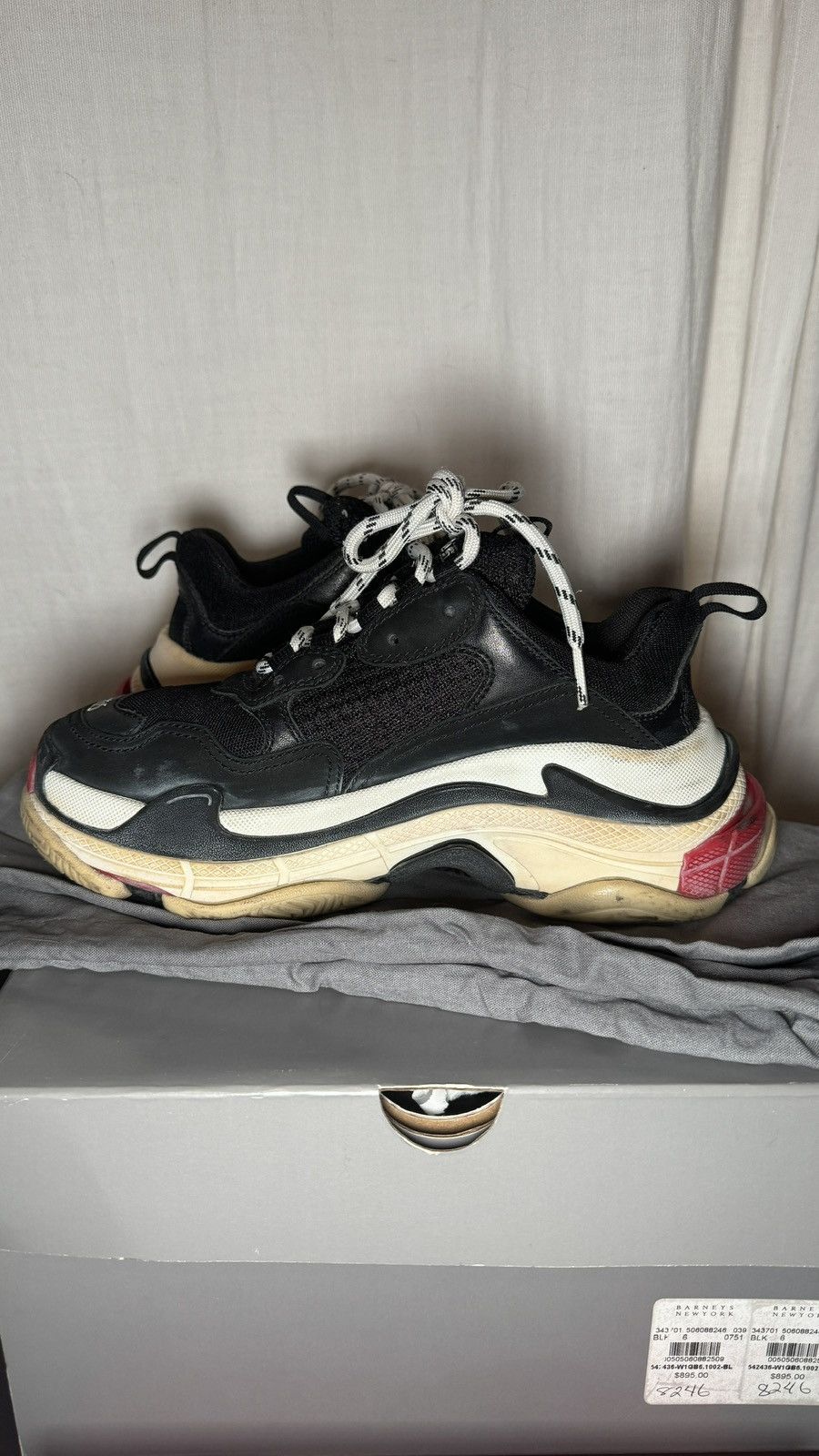 Balenciaga Balenciaga Triple S Sneakers – Black/Beige/Red (Size EU 36) Size US 6 / IT 36 - 5 Thumbnail