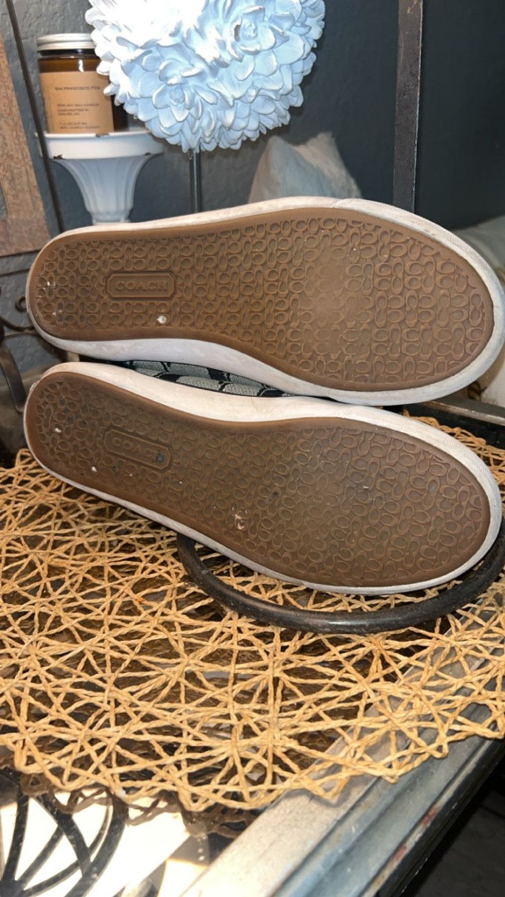 Coach Women's Coach Black & White Signature Canvas Sneakers Size 7 Size US 7 / IT 37 - 5 Thumbnail