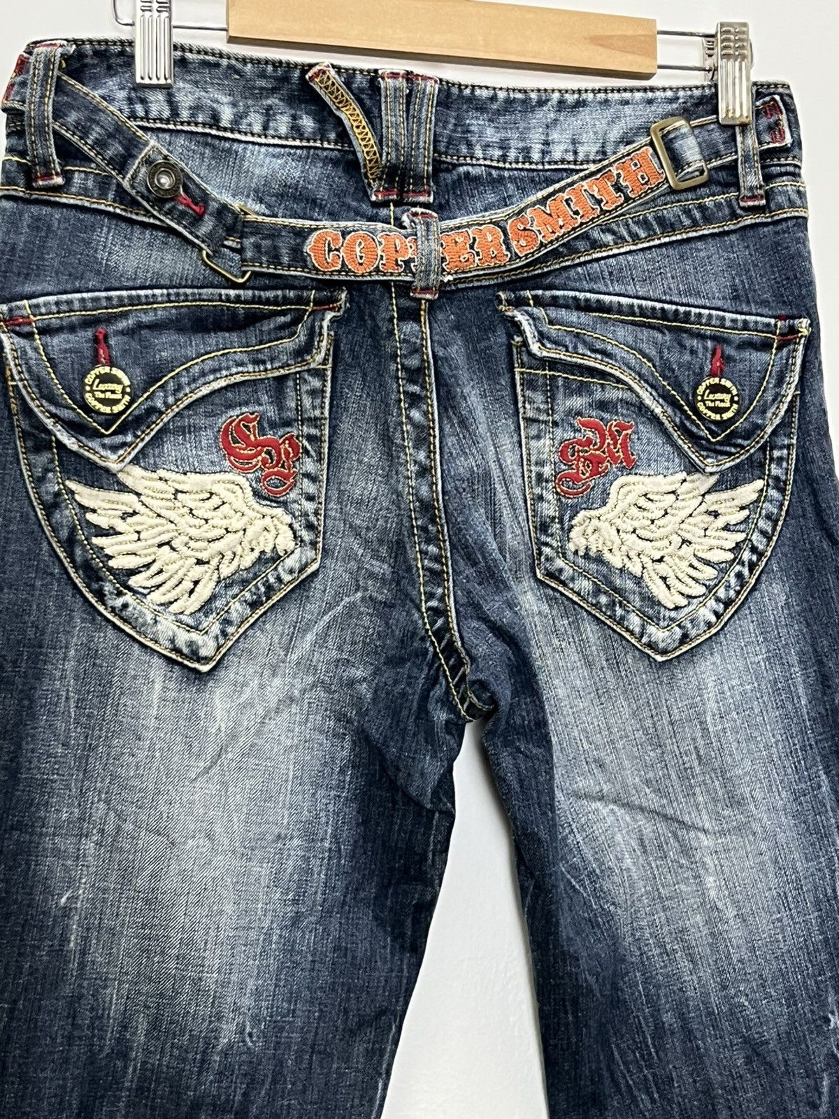 Cooper 🔥 Copper Smith Low Waisted Bootcut Flare Denim Jeans Size US 28 / EU 44 - 15 Thumbnail