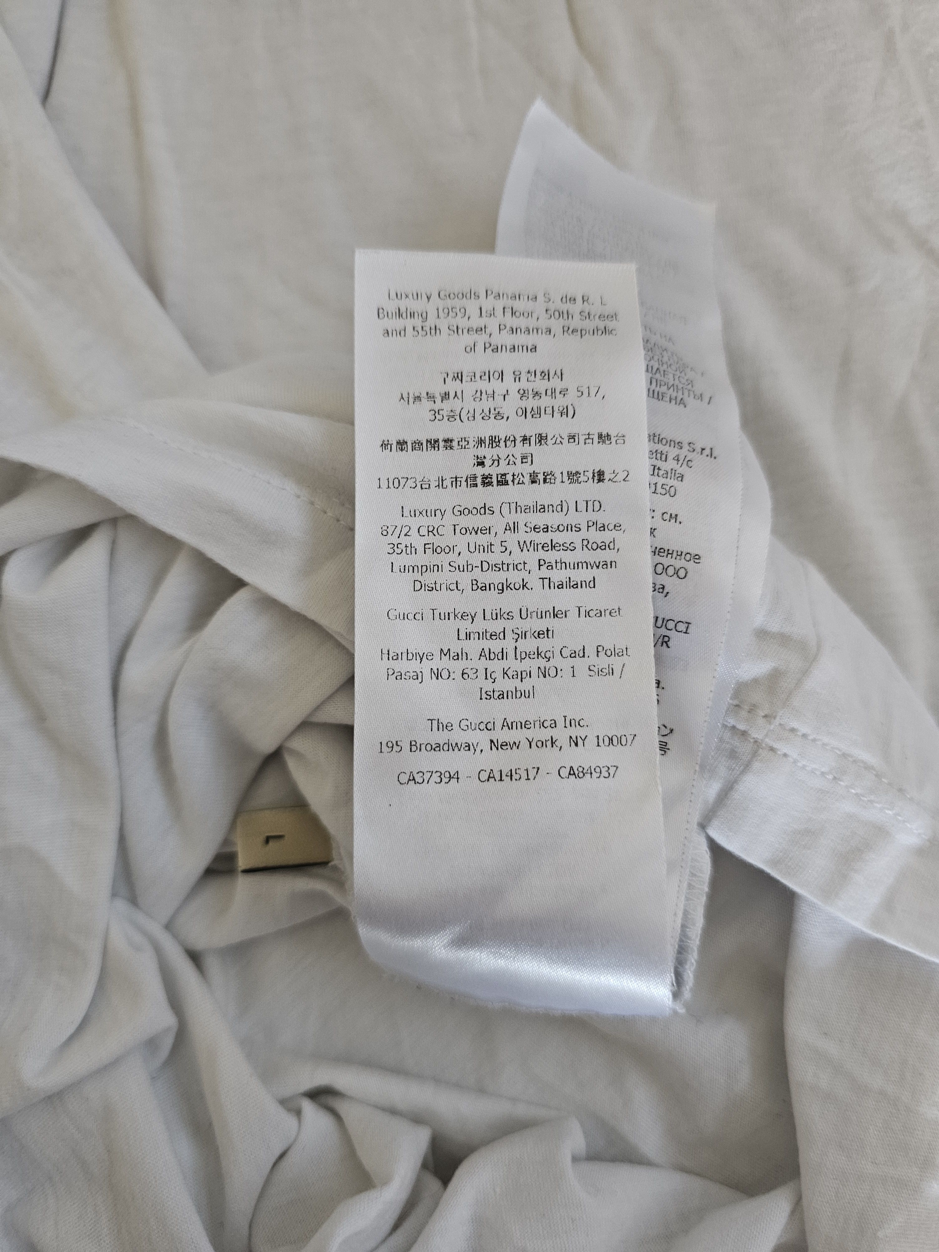 Gucci Gucci Men's White T-Shirt Size L Size US L / EU 52-54 / 3 - 7 Thumbnail