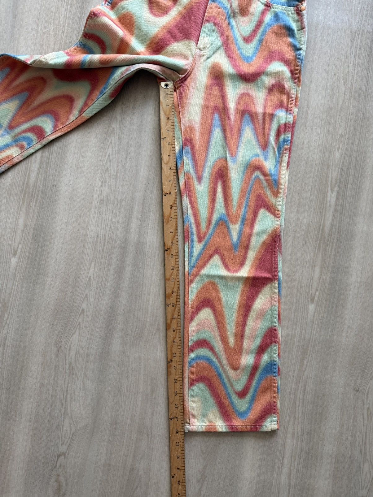 Wrangler NEW Wrangler Wild West 603 High Rise Straight Rainbow Sz 27 Size 27" / US 4 / IT 40 - 4 Thumbnail