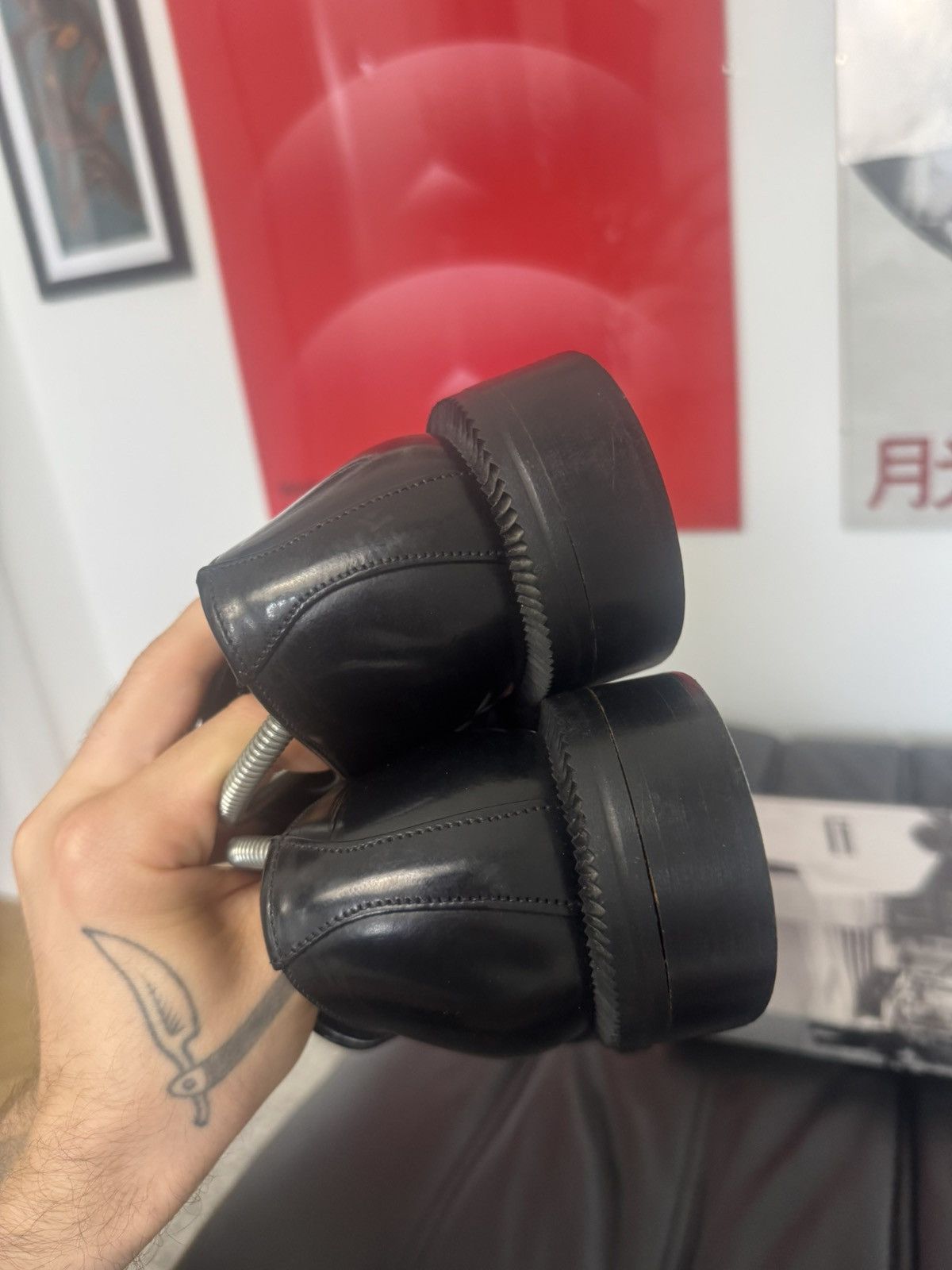 Leather Rare Vintage Avant Garde Platform Derby Boots Grail Loafers Size US 7 / EU 40 - 8 Thumbnail