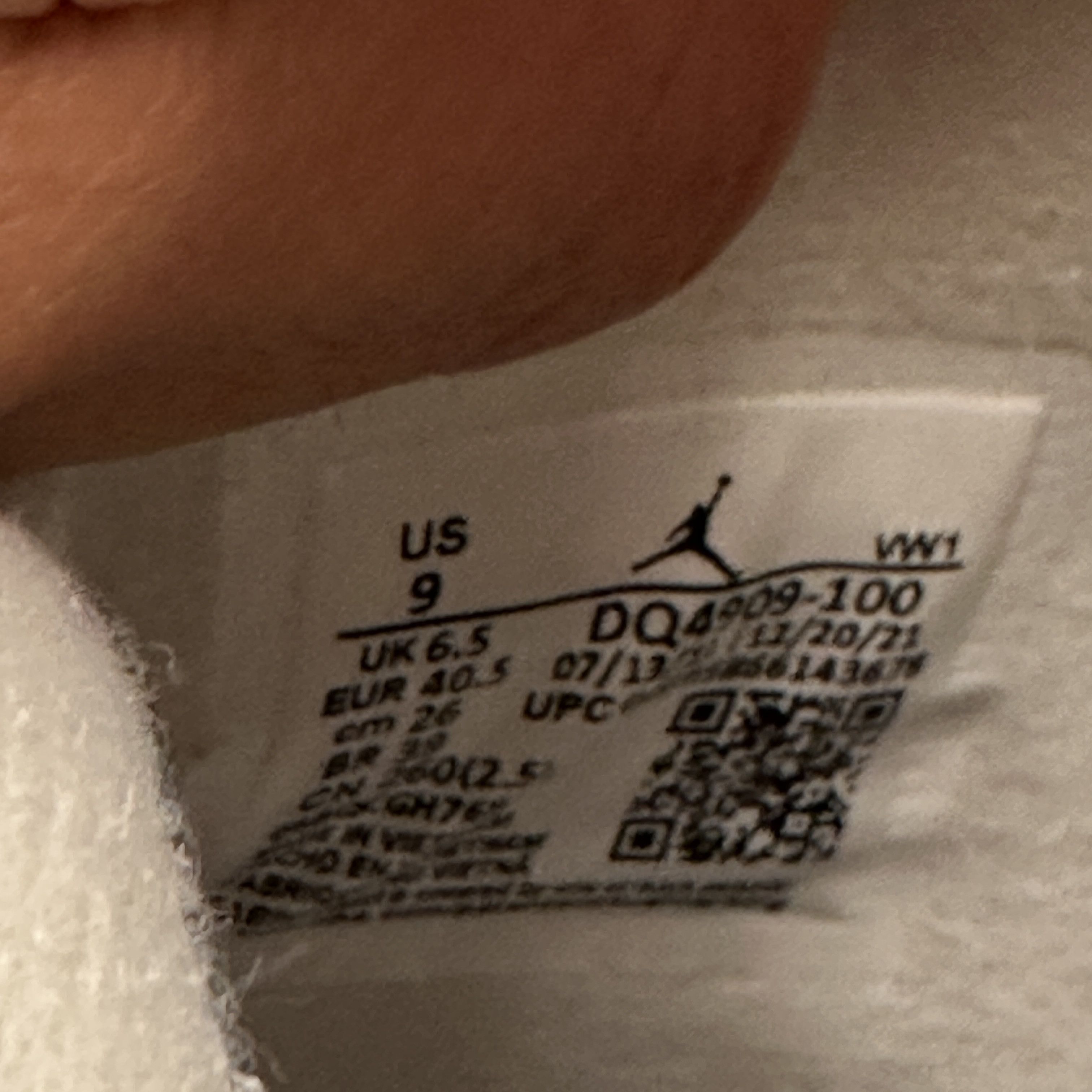 Jordan Brand Nike Air Jordan 4 Retro Blank Canvas Women's US 9 Size US 9 / IT 39 - 7 Thumbnail