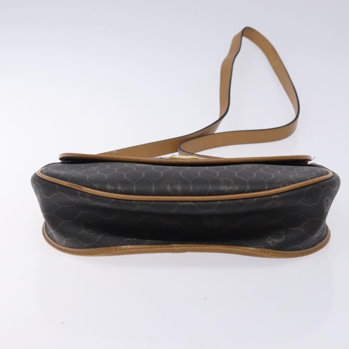 Dior DIOR Honeycomb Canvas Shoulder Bag Pvc Black Gold Size ONE SIZE - 9 Thumbnail