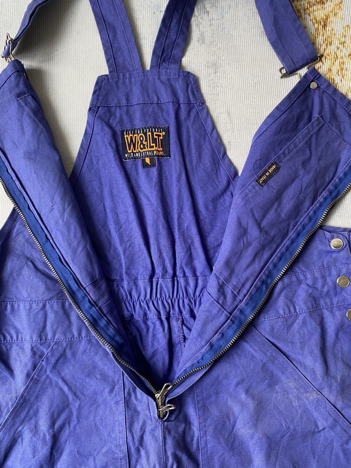 W&LT × Walter Van Beirendonck W.&L.T A/W 94-95 Wind And Lethal Overalls Distressed Size US 36 / EU 52 - 3 Thumbnail