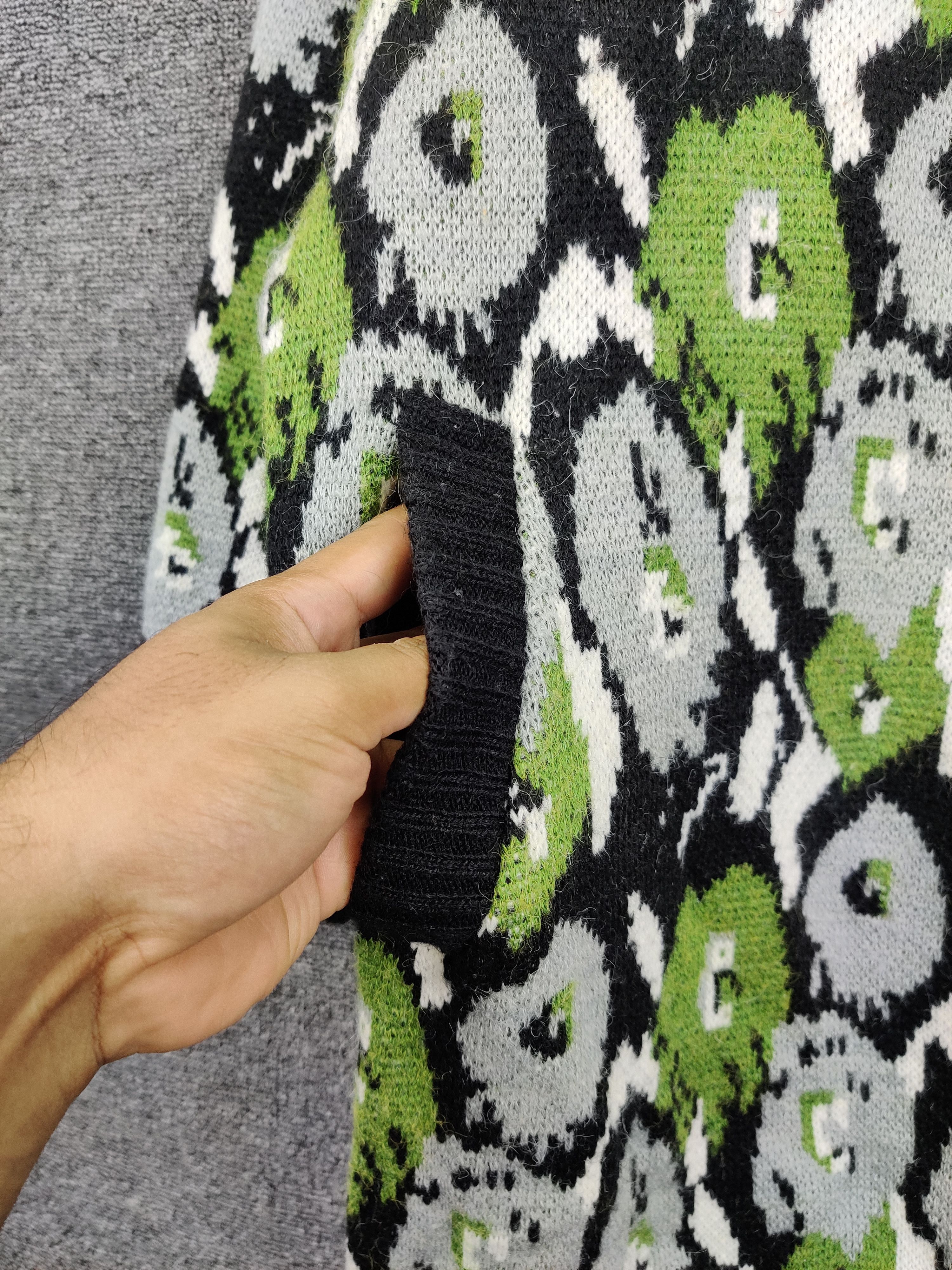 Japanese Brand Vintage Koret Floral Mohair Knit Cardigan Nice Design Size US L / EU 52-54 / 3 - 8 Thumbnail