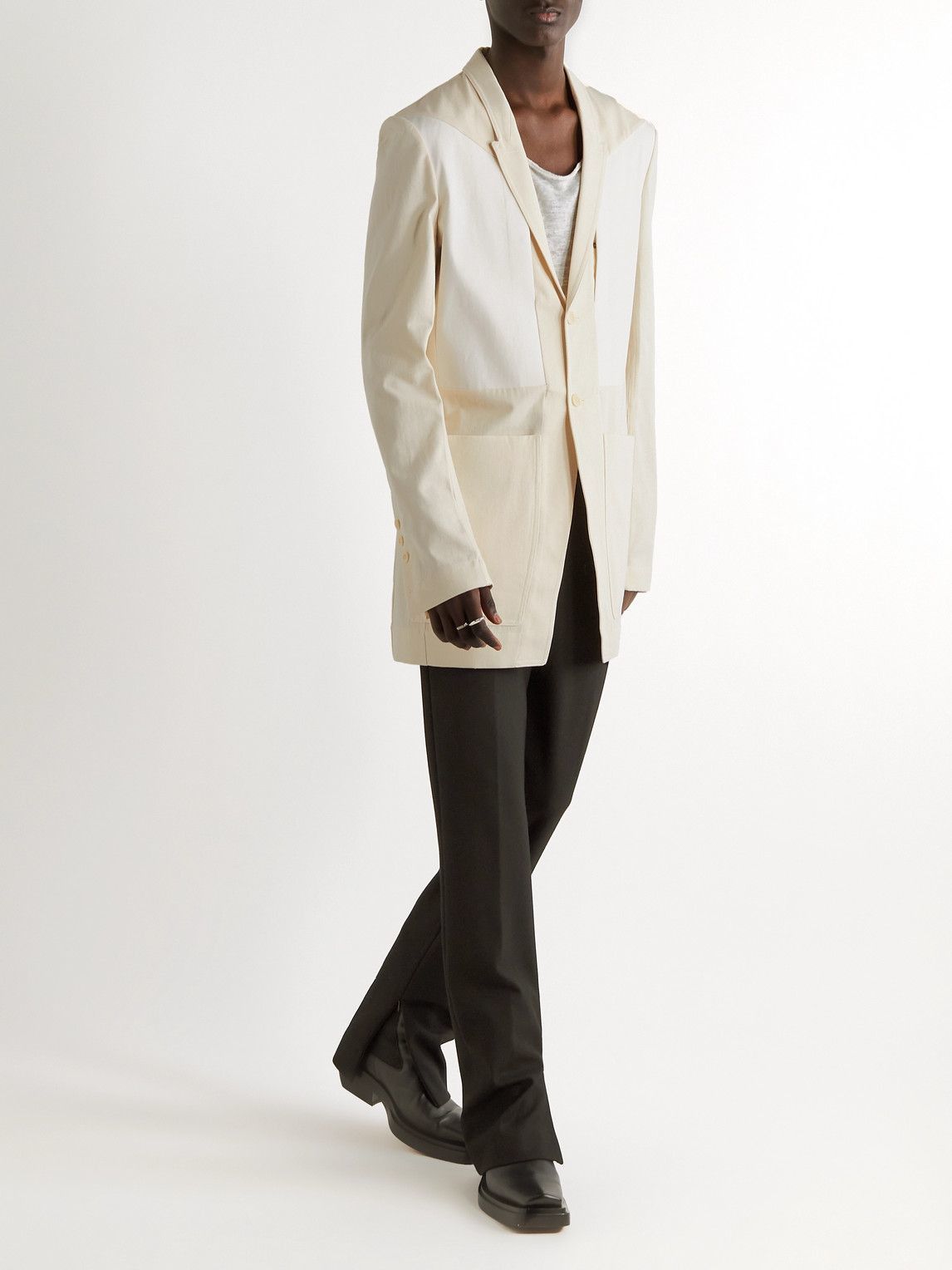 Rick Owens o1y0325 Blazer in Ivory Size US S / EU 44-46 / 1 - 3 Thumbnail