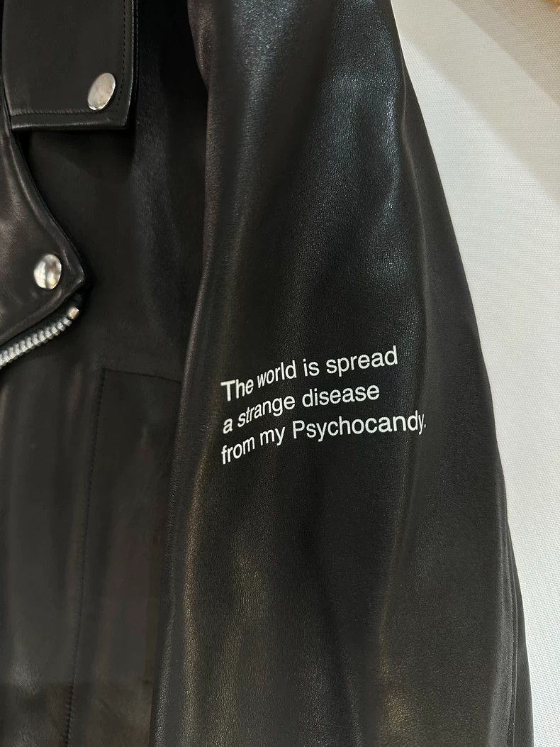 Undercover UNDERCOVER 14ss PsychoCandy slogan biker jacket 2506-Nextar Size US XL / EU 56 / 4 - 4 Thumbnail