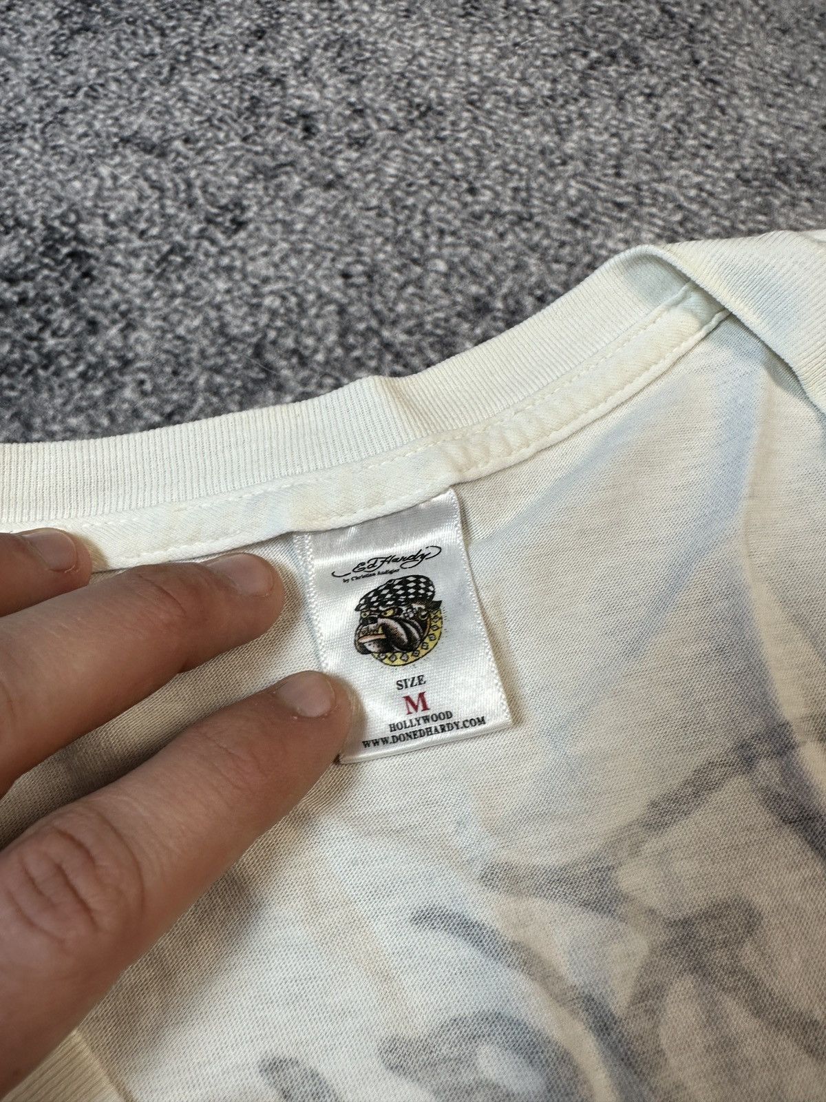Christian Audigier × Ed Hardy Y2K Ed Hardy Christian Audigier Logo T-shirt Avant Garde Vtg Size US M / EU 48-50 / 2 - 4 Thumbnail