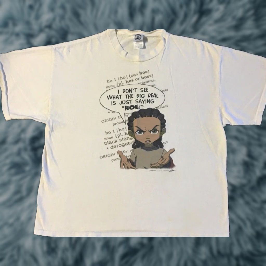 Vintage Vtg The Boondocks “Hoe” TV Show Promo Shirt S Funny Distressed White T-Shirt, Boxy, 90s, Cartoon Network, Adult Swim, Mens, Size S Size US S / EU 44-46 / 1 - 1 Thumbnail