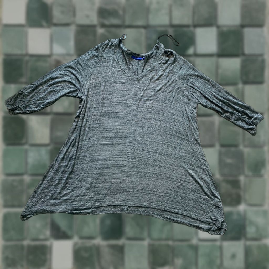 Apt. 9 Apt. 9 Shirt Dress Women's 2X 3/4 Sleeve XXL XL Multicolor Solid Collared Pocket Dress Shirt Dress Winter Fall Spring Summer Women Casual Workwear Size XL / US 12-14 / IT 48-50 - 1 Thumbnail