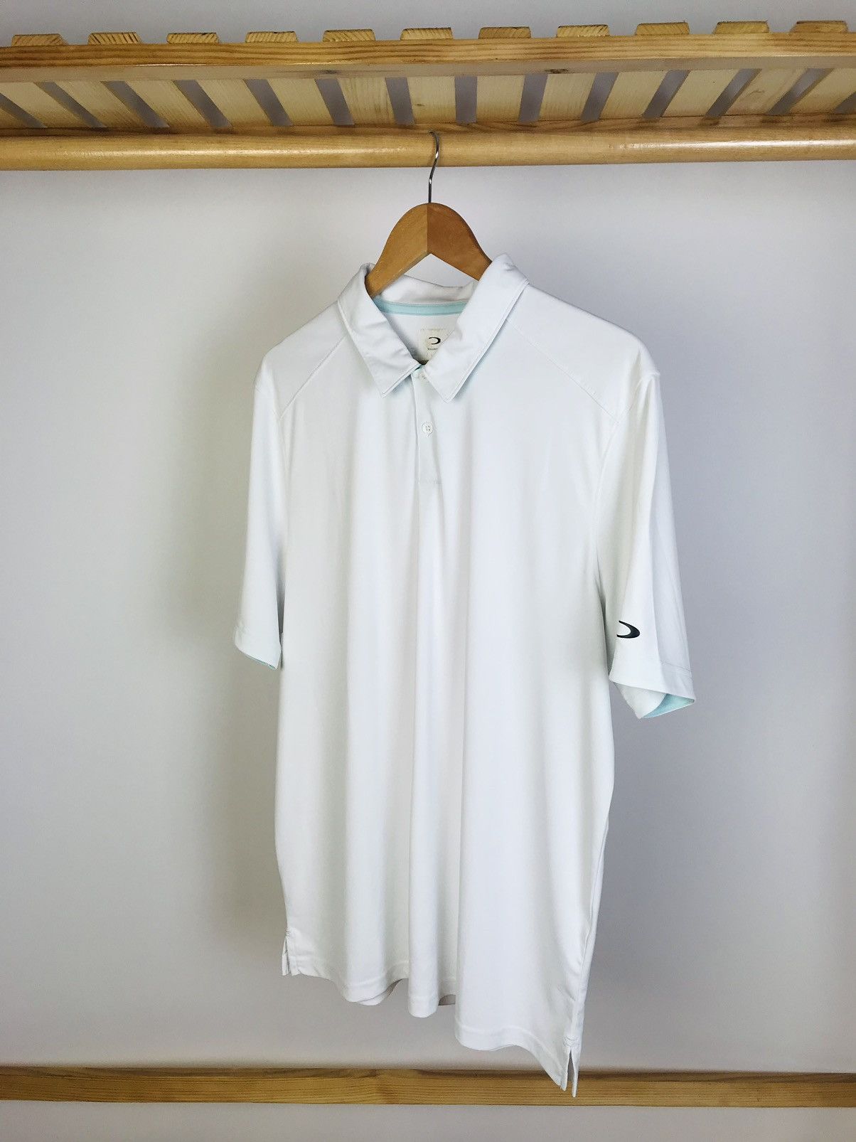 Oakley × Vintage Vintage White Oakley Polo T-Shirt Top Size US XL / EU 56 / 4 - 1 Thumbnail