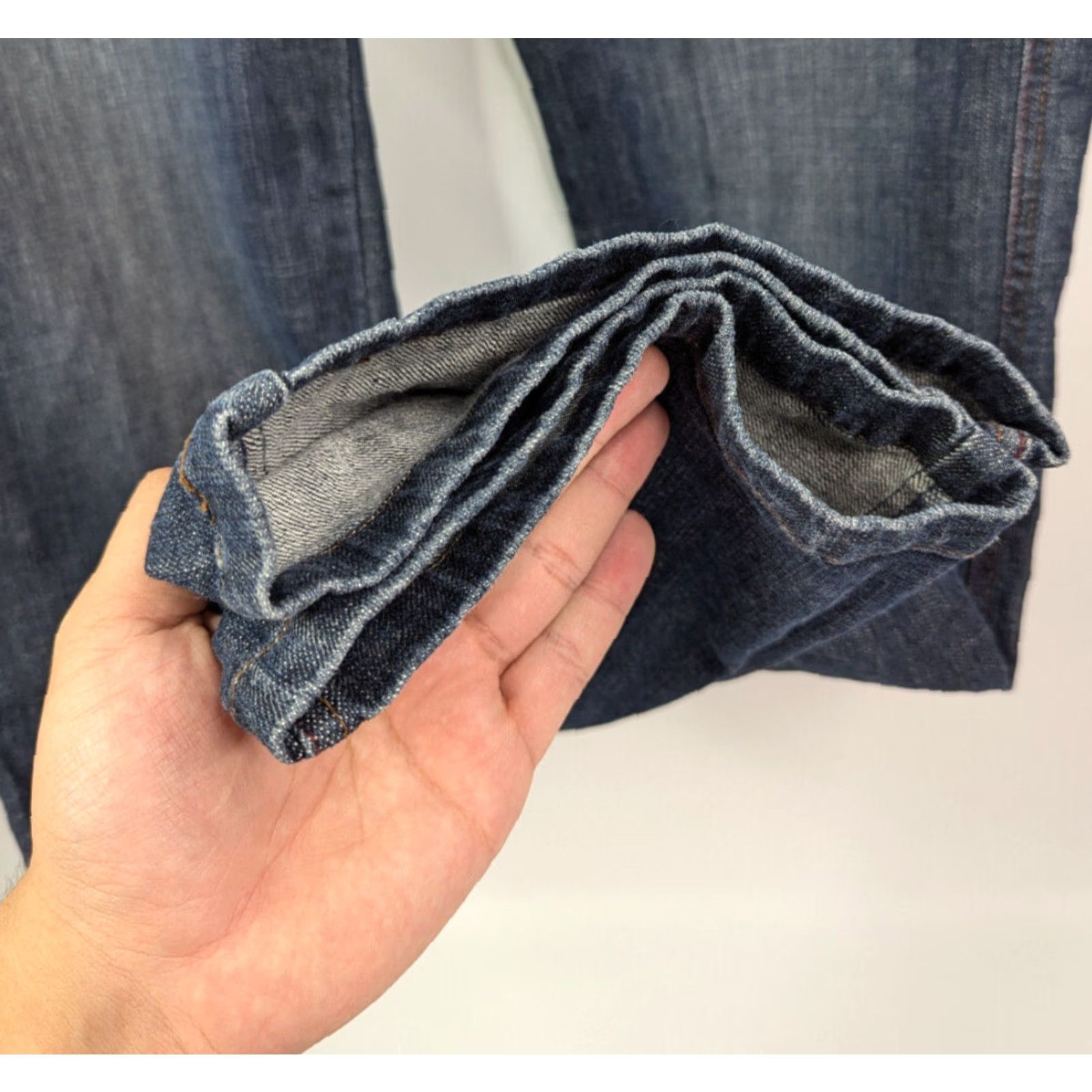 Denime VINTAGE Sigrid Olsen Jeans Womens 14 Straight Denim Blue Innovator 07 Pockets Belt Loops Ble? Size 36" / US 14 / IT 50 - 3 Thumbnail